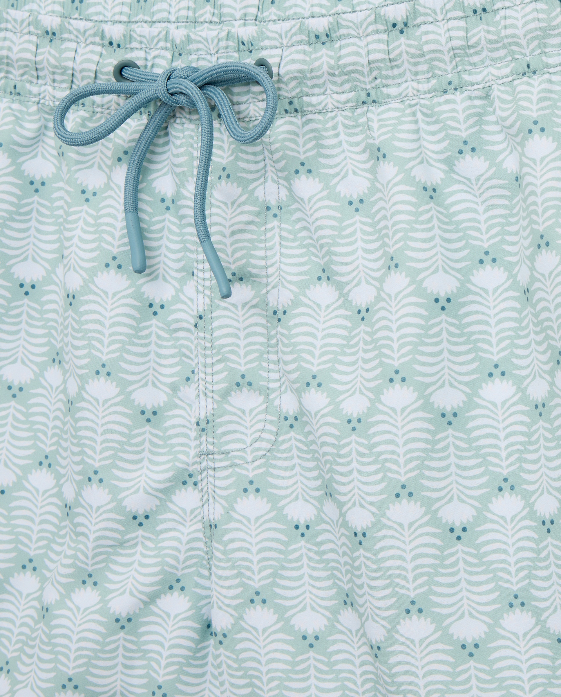 Bañador estampado claveles 500 VERDE-4