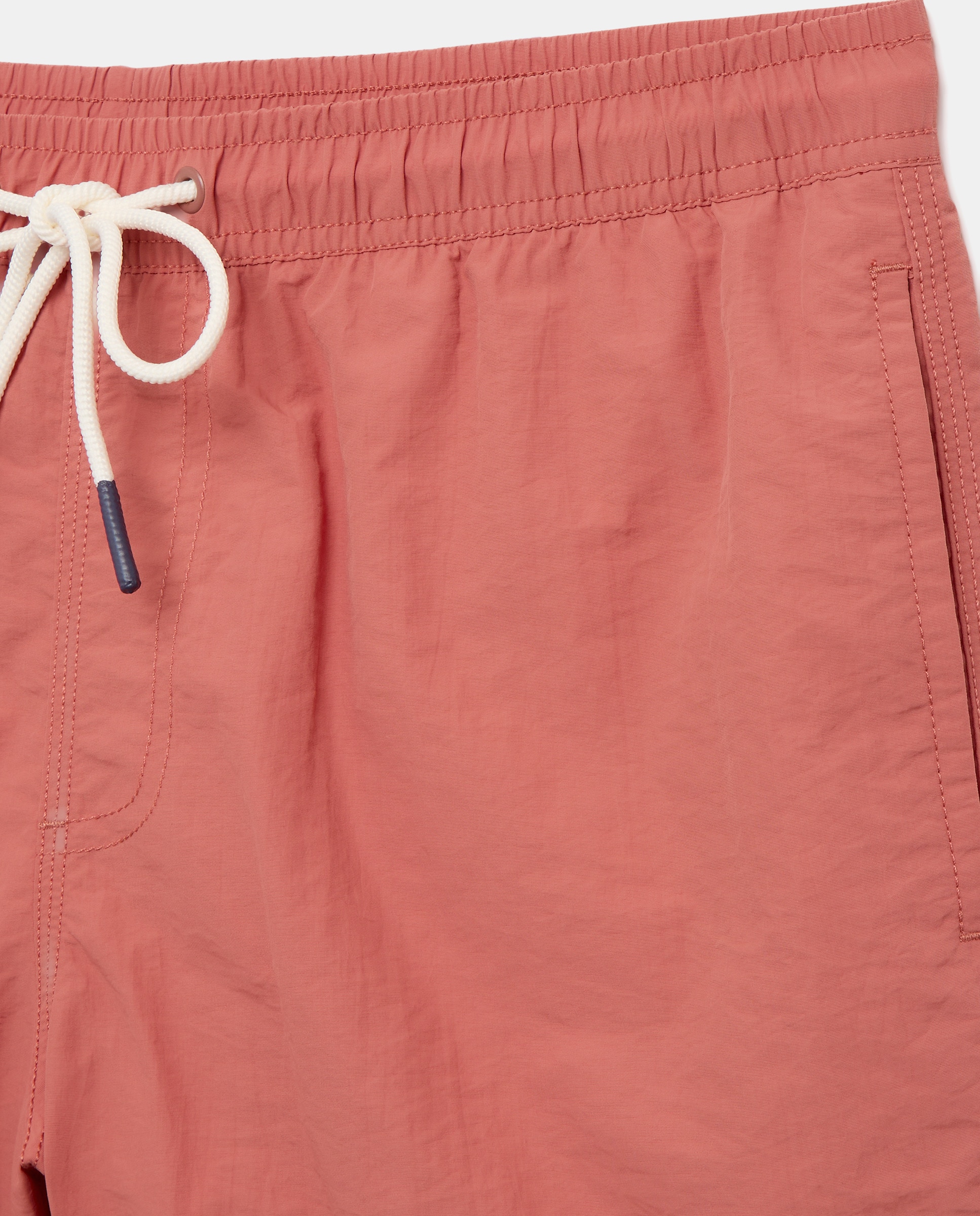 Bañador liso efecto lavado hombre 600 Rojo-4