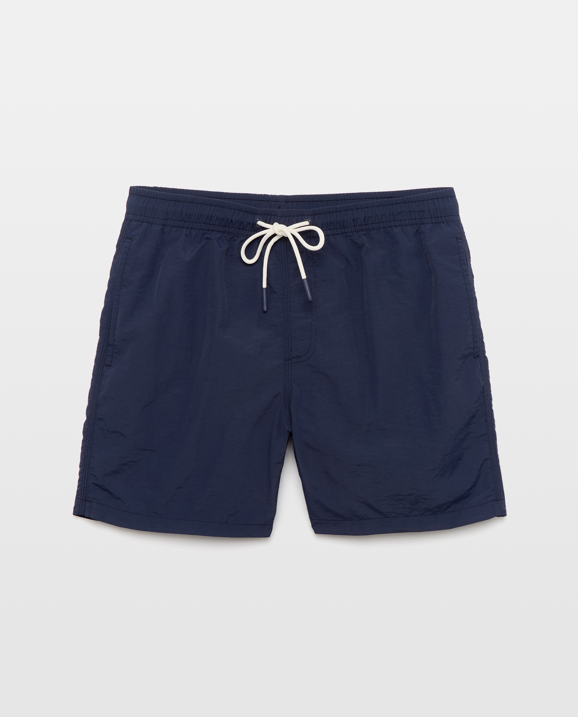 Bañador liso efecto lavado hombre Azul marino-3