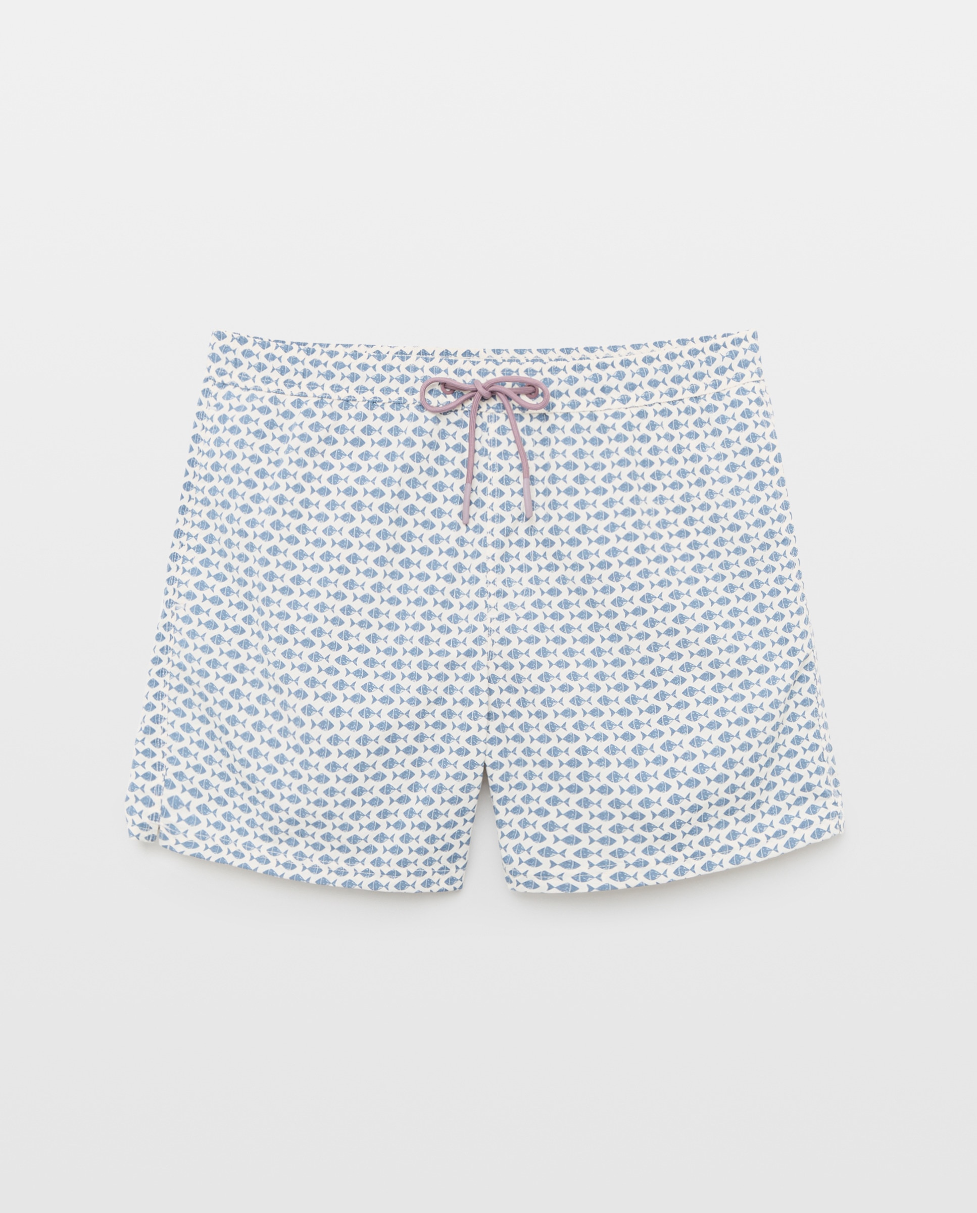 Bañador estampado peces hombre 120 Crudo-3