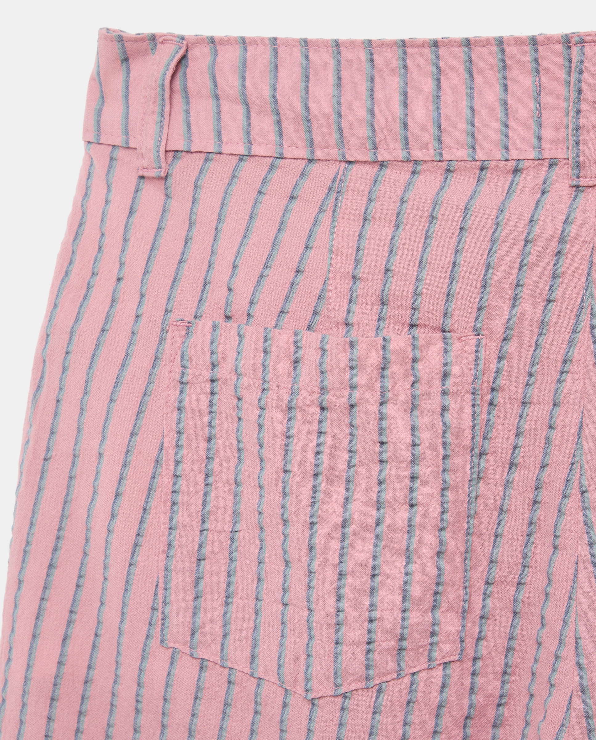 Pantalón de mujer de rayas total look Rosa-5