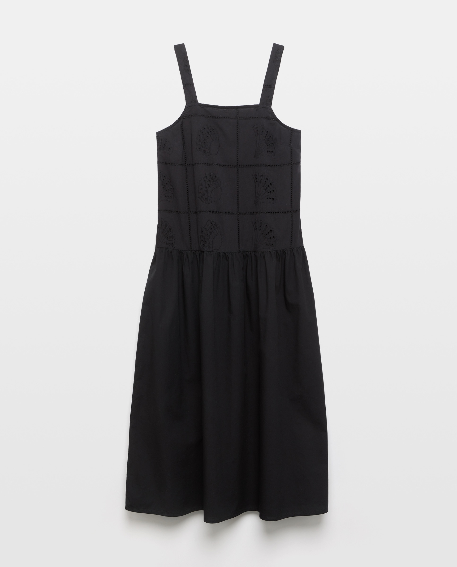 Vestido de mujer bordado Negro-4