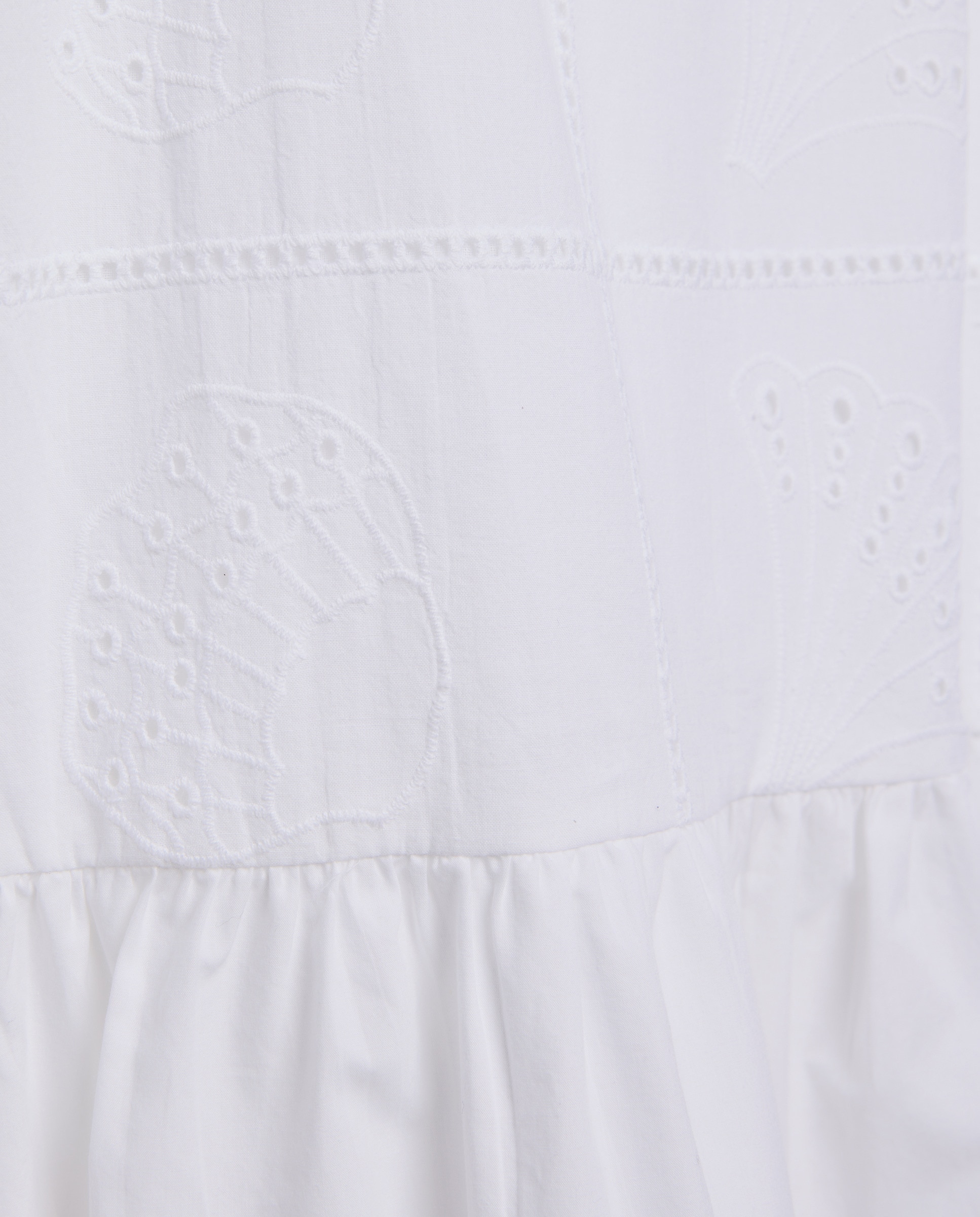 Vestido de mujer bordado Blanco-5
