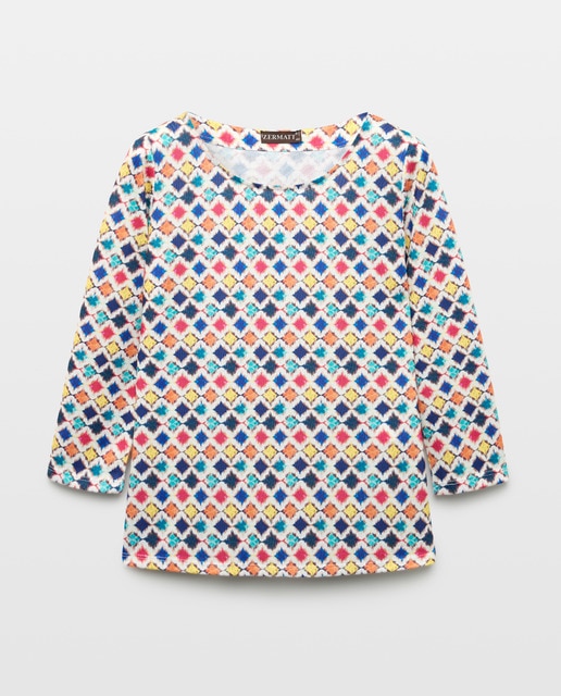 Imagem 0 de Camisola Estampada com Manga 3/4