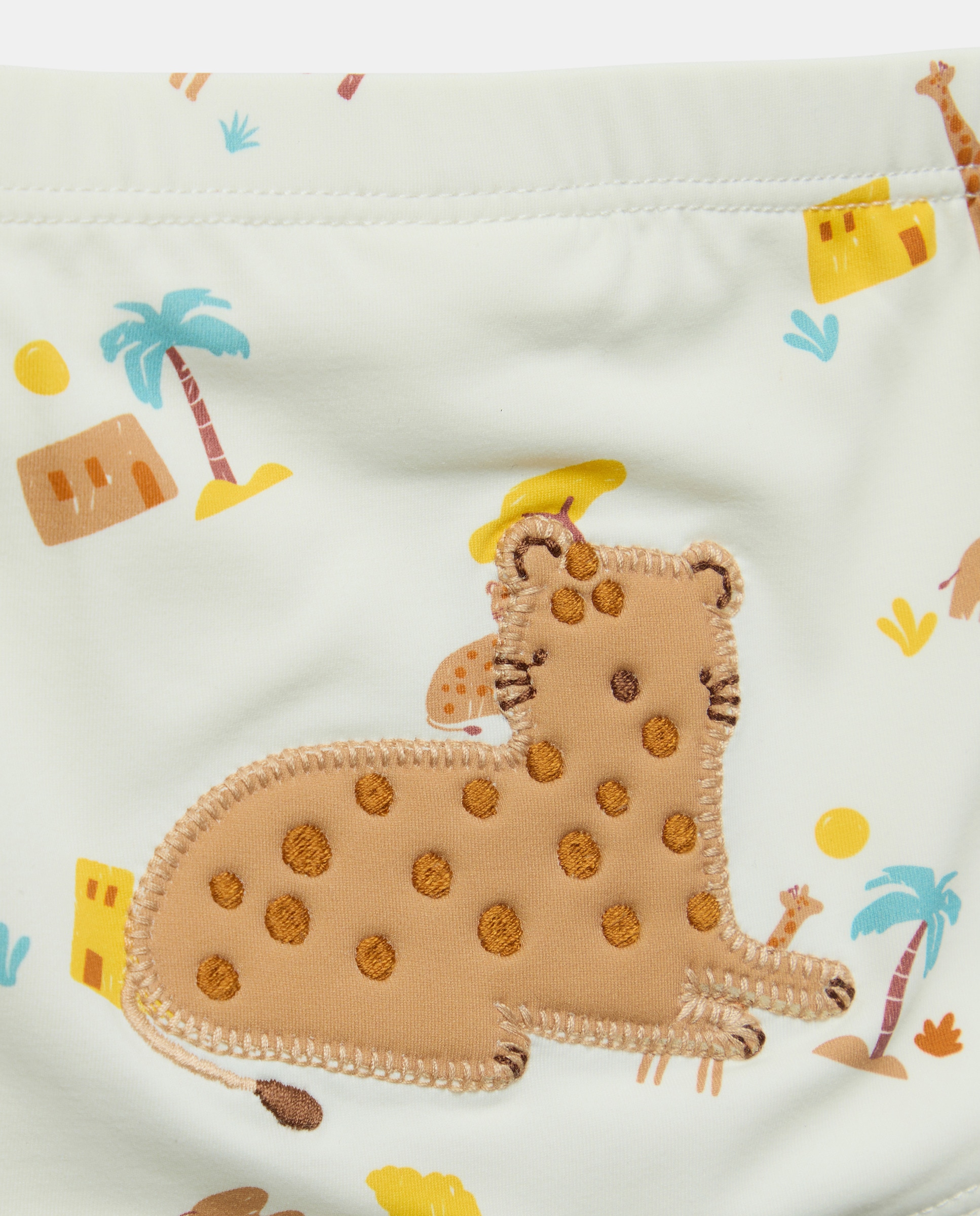 Boxers de Bebé com Patch Deserto Branco-3