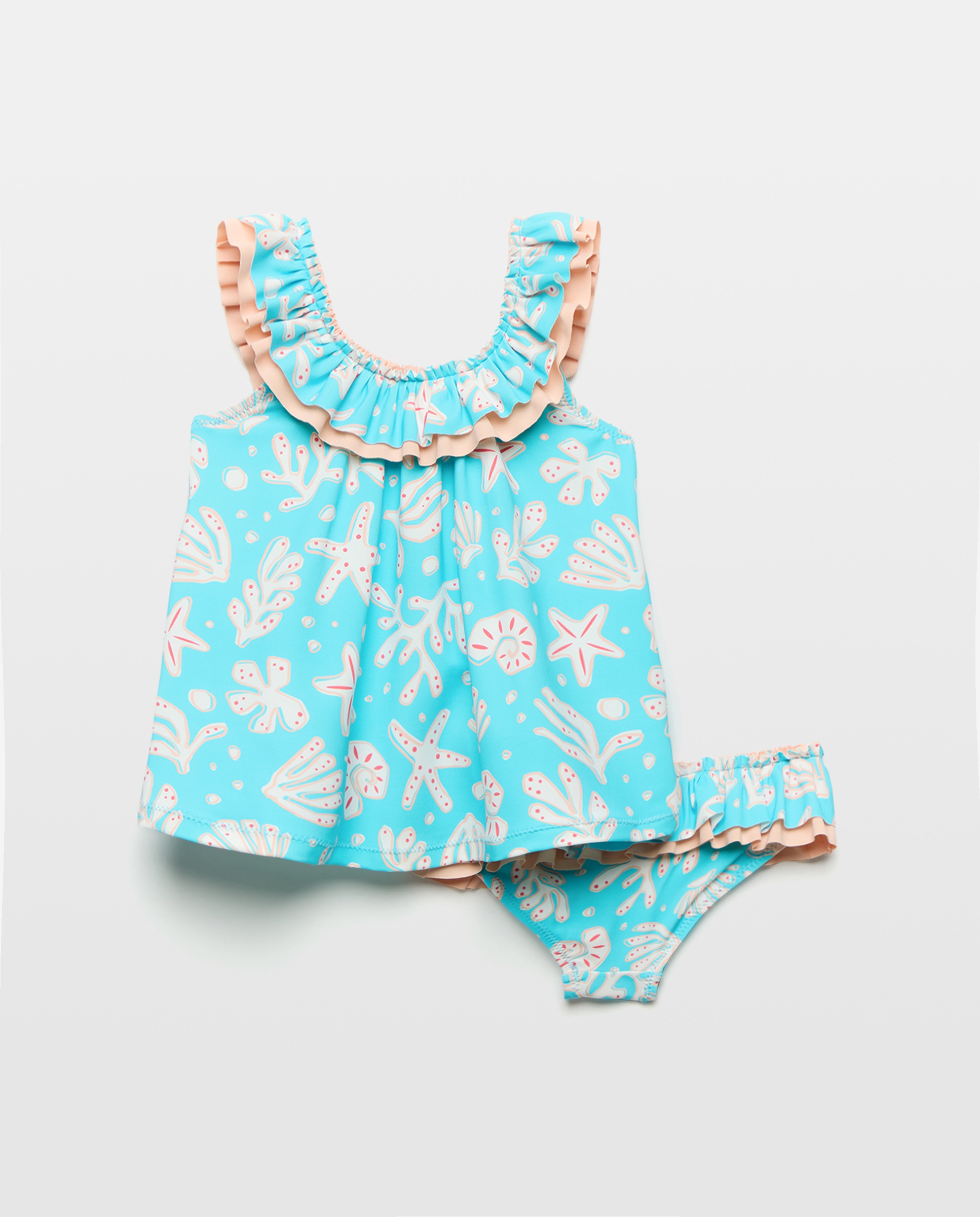 Conjunto de Bebé às Cores com Conchas de Perfil Baby El Corte Inglés Verde-2