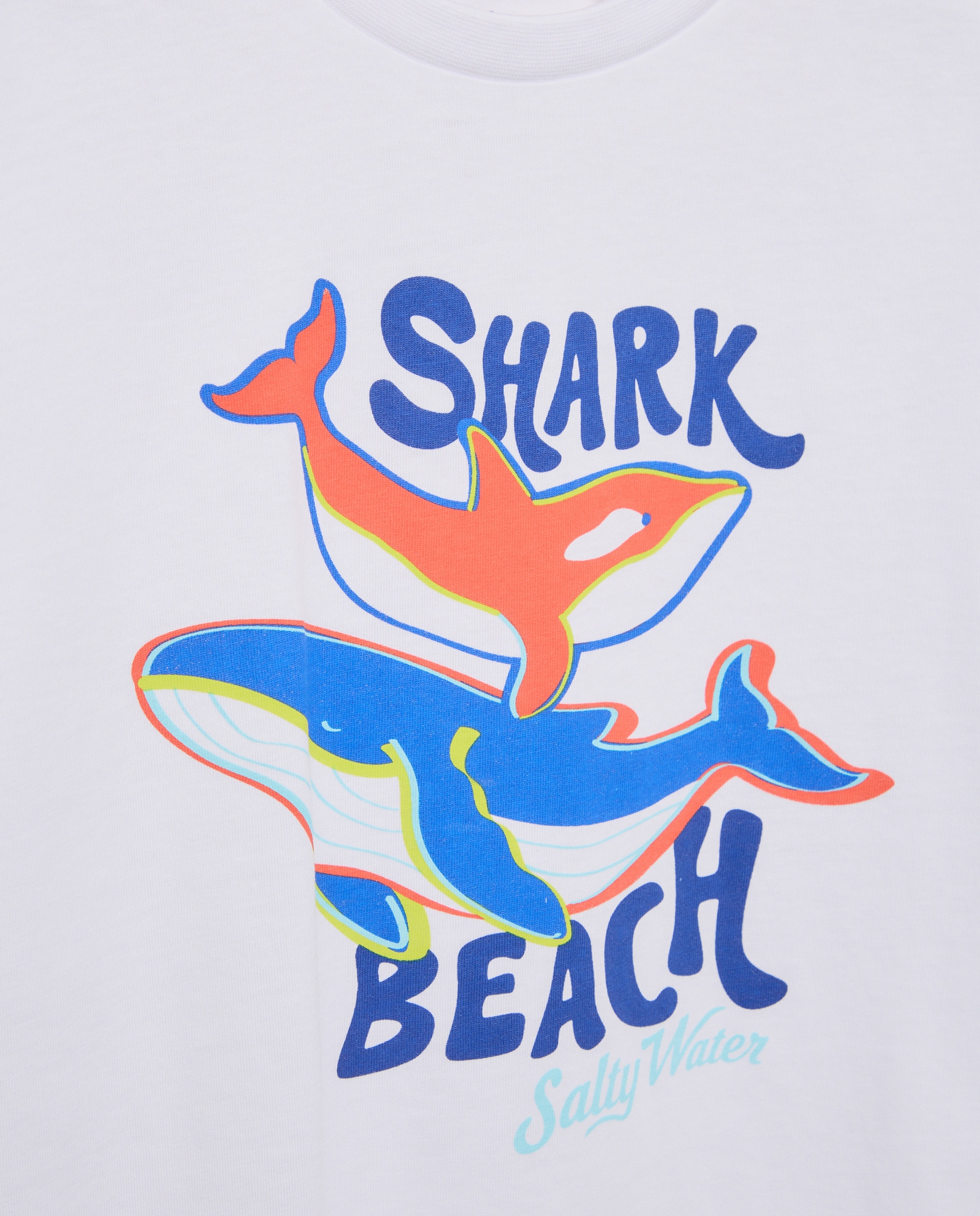 T-shirt de Algodão Joy Vários Tubarões Kids El Corte Inglés Branco-5