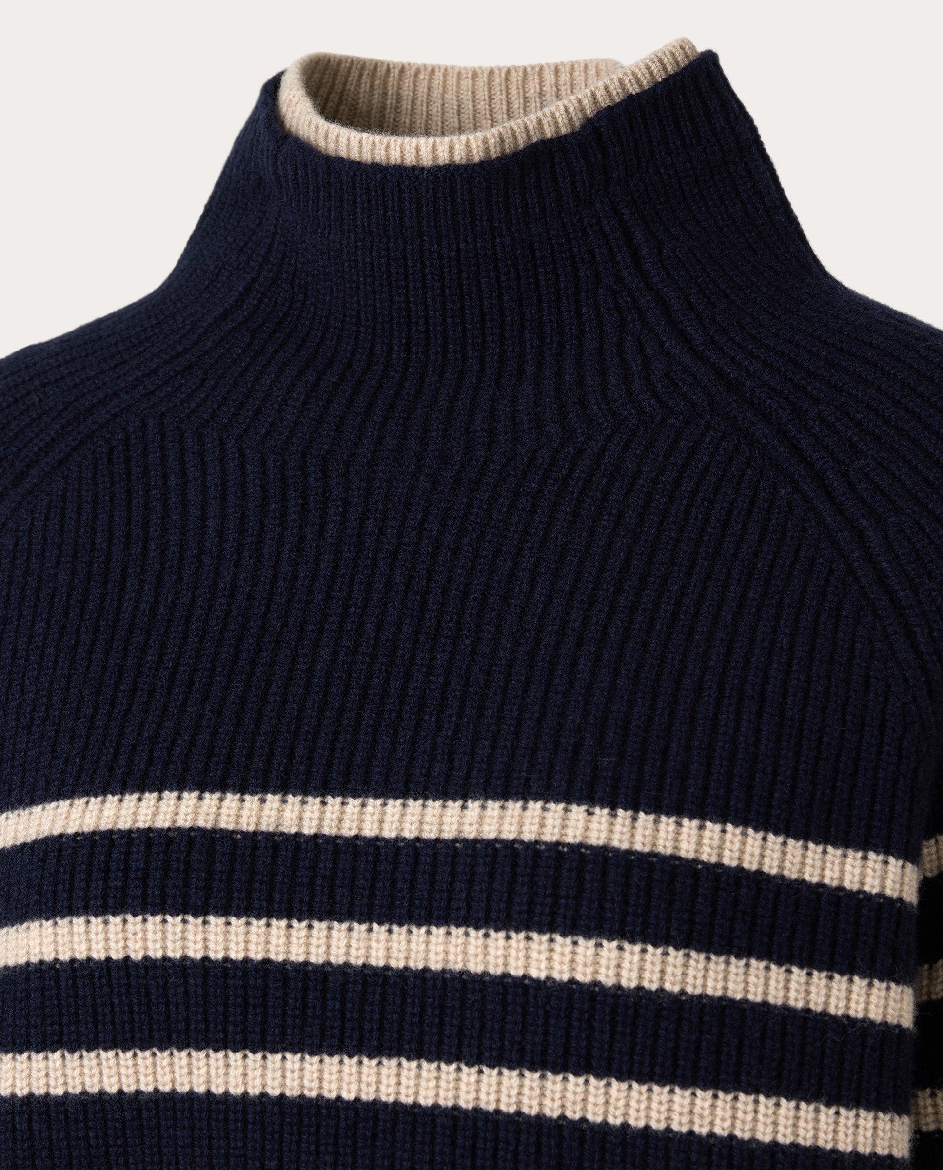 Jersey Ilaria de lana Azul marino-3