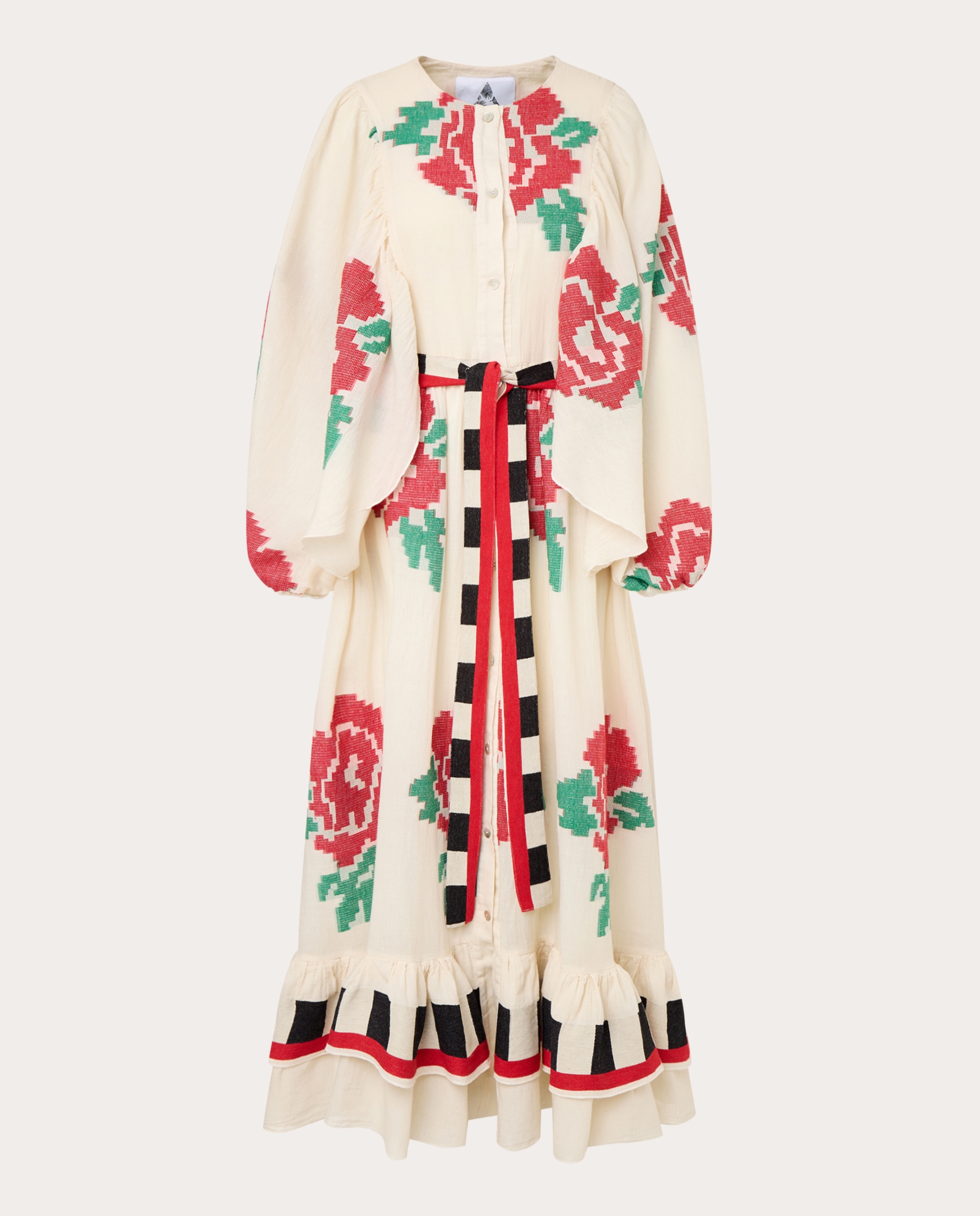 Imagem 0 de Vestido midi de algodão