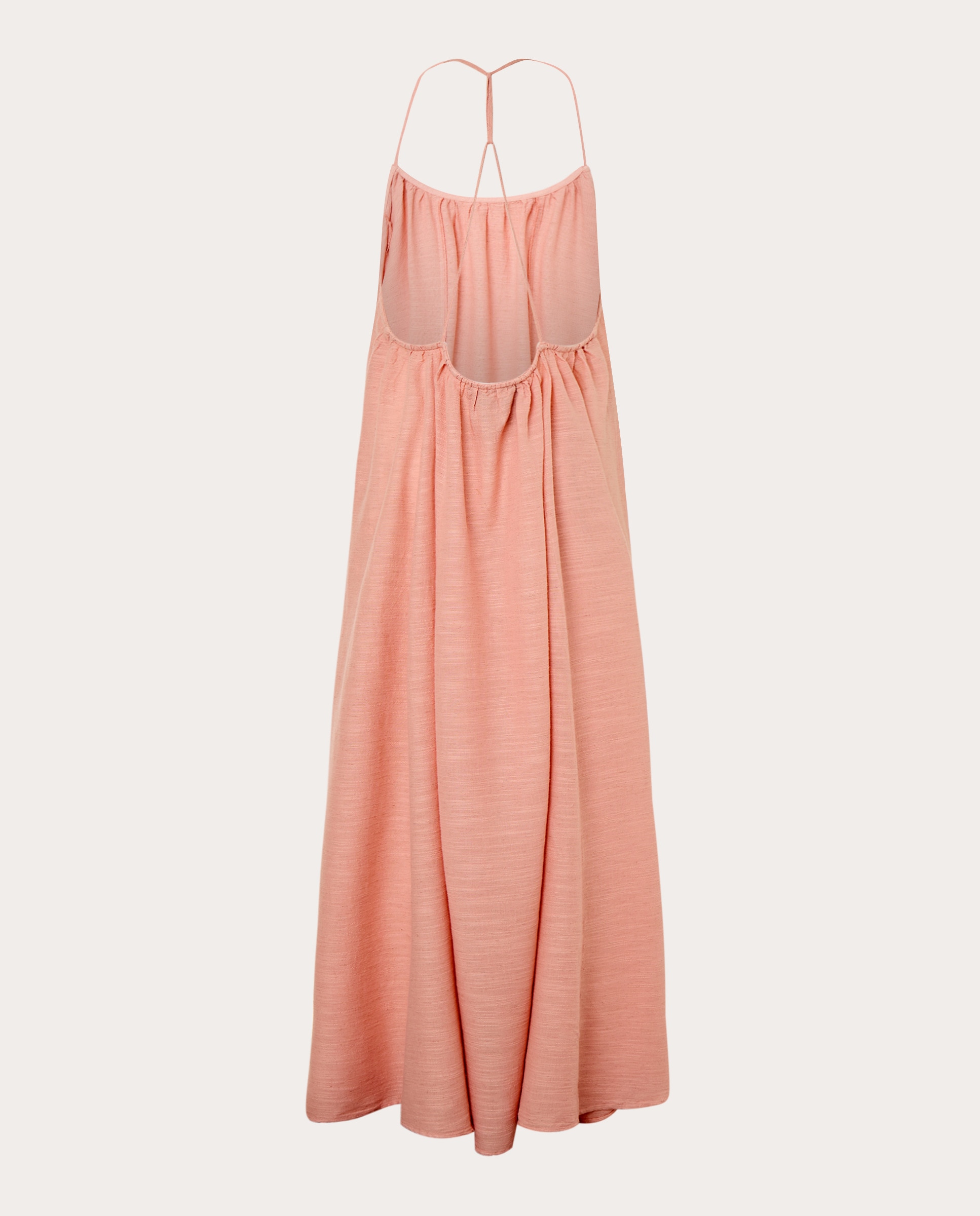 Kaftan Comprido de Algodão Laranja-2