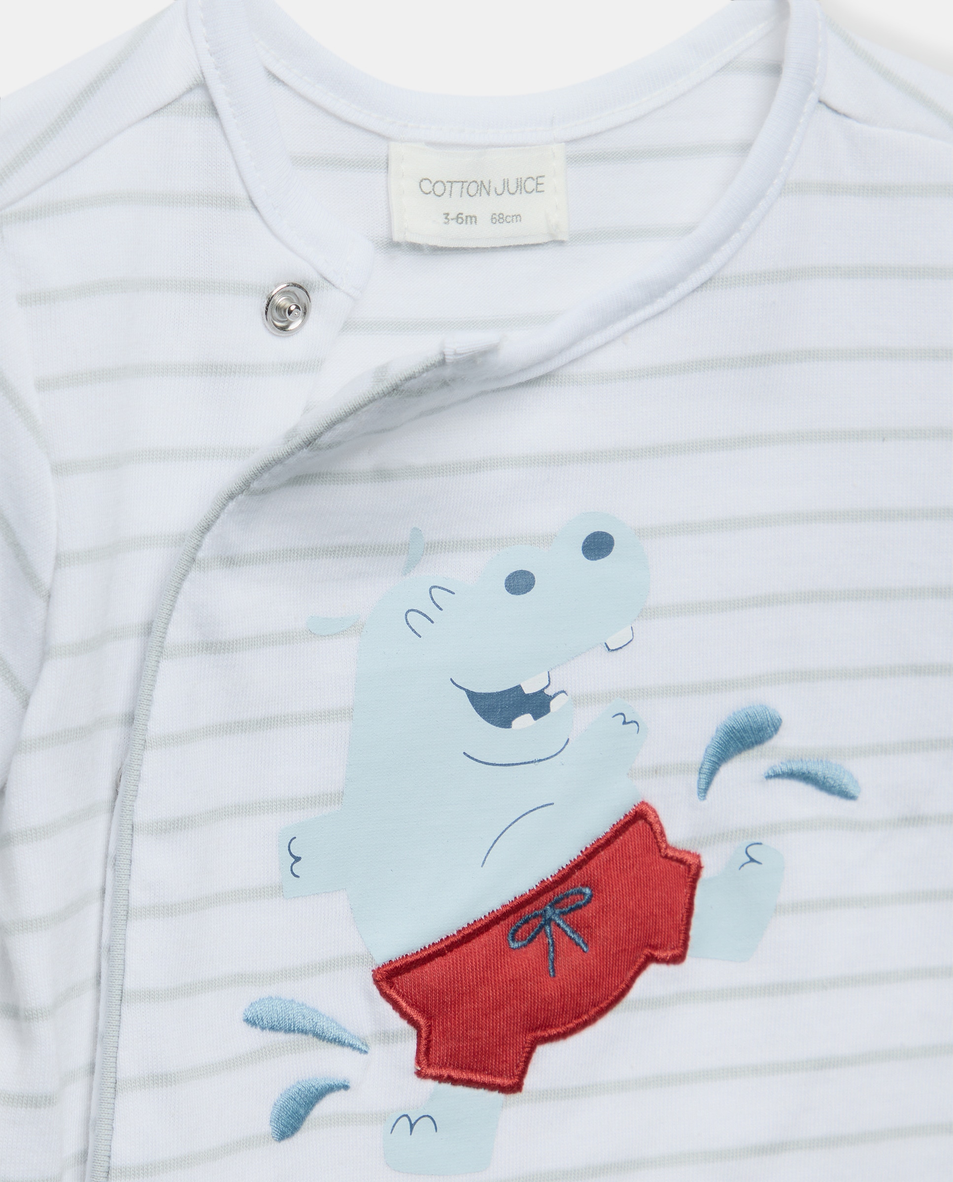 Babygrow curto de bebé Preto-3