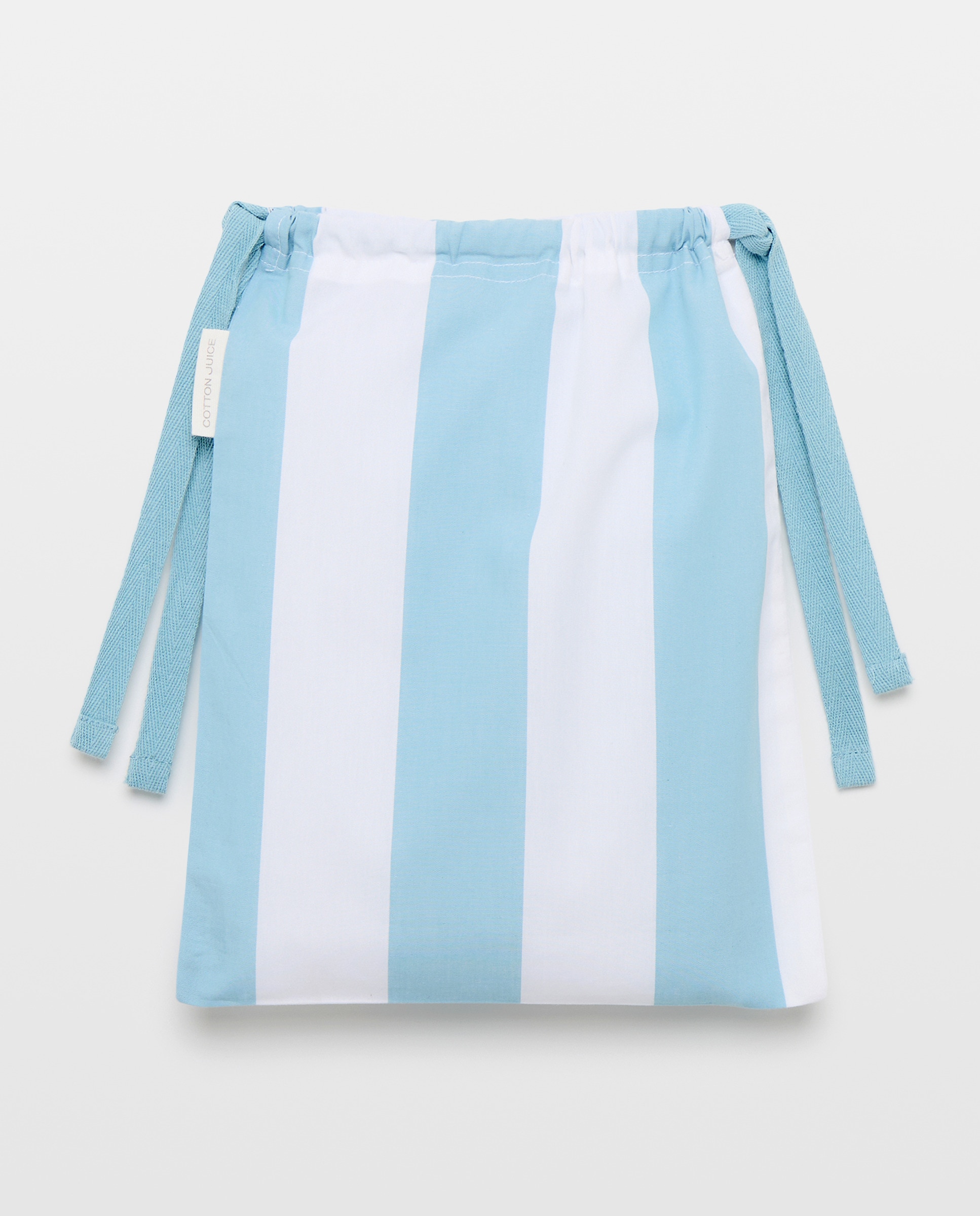 Pijama Curto Misto com Estampado de Fantasia Azul-6