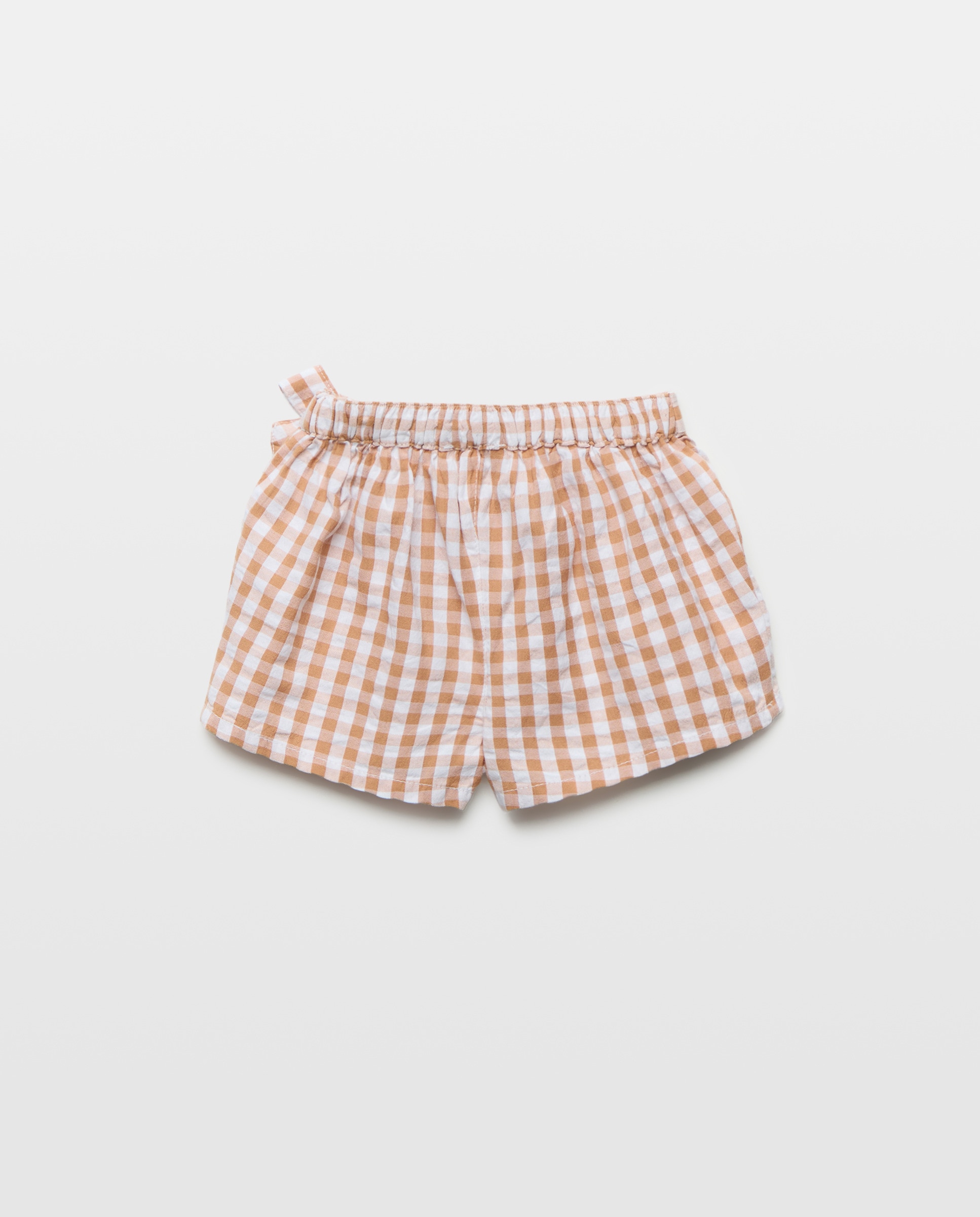 Bermudas de Algodão Estampadas de Bebé Amarelo-2