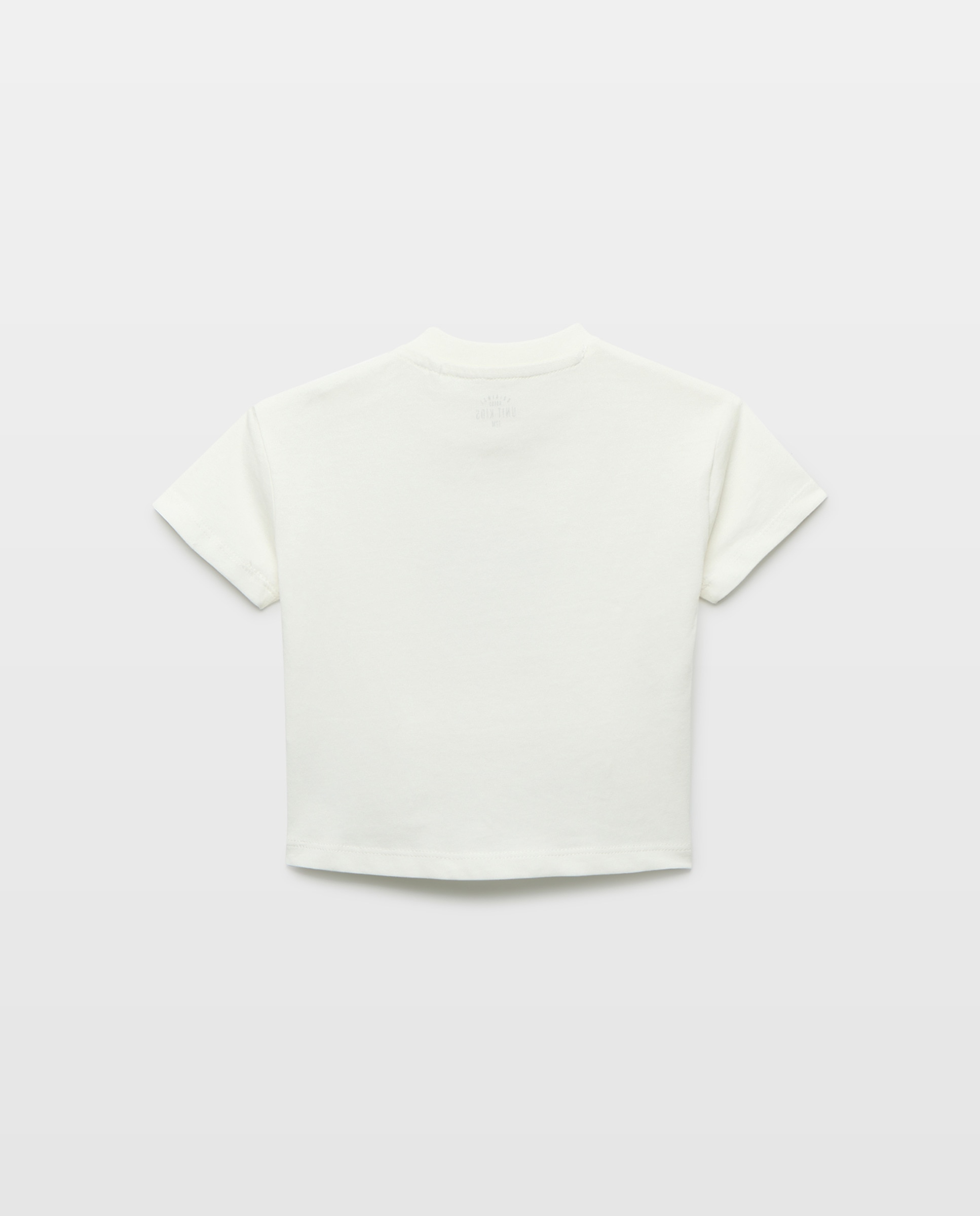 Camiseta de bebé estampada manga corta Blanco-2