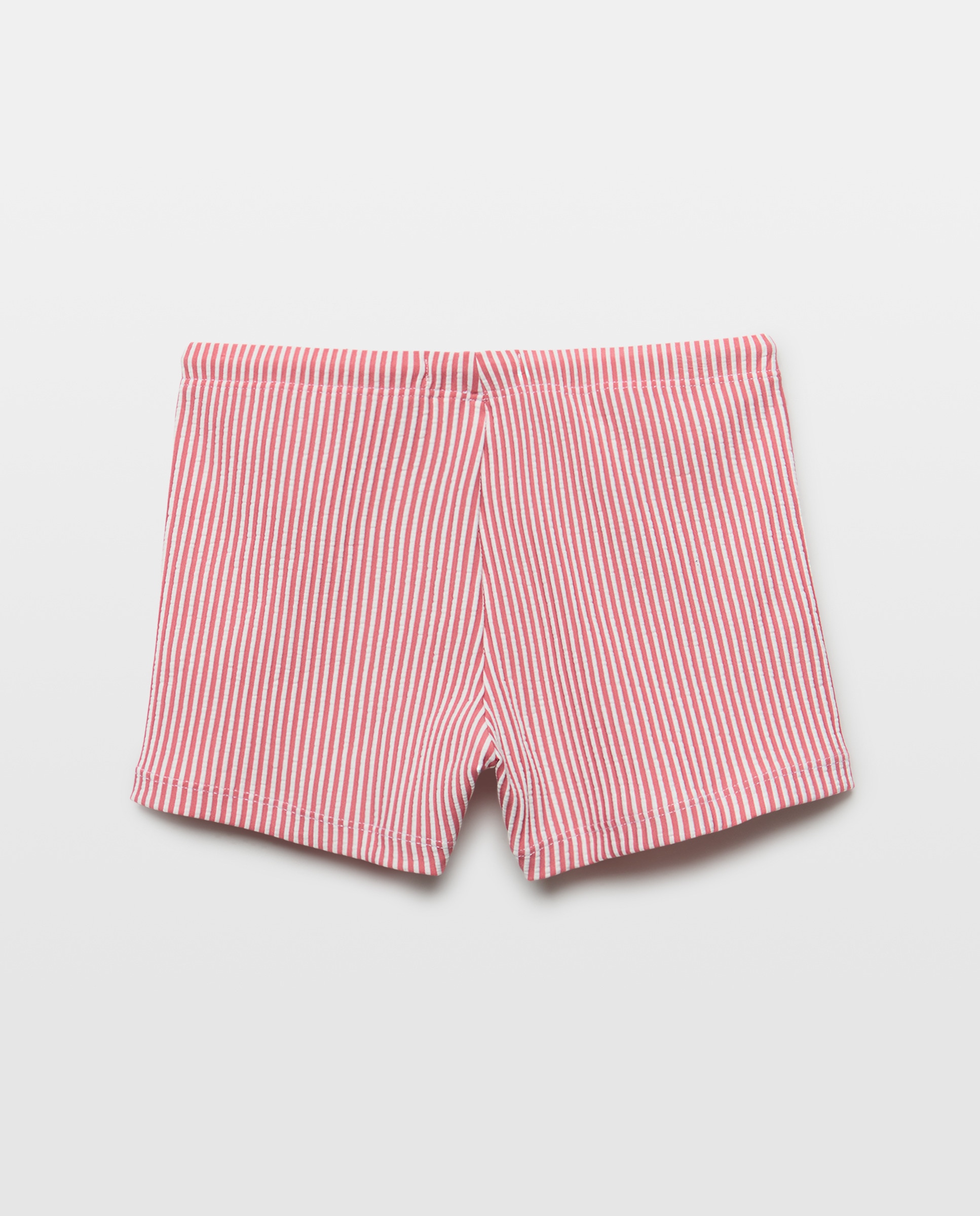 Bañador bóxer infantil rayas seersucker 630 Coral-2