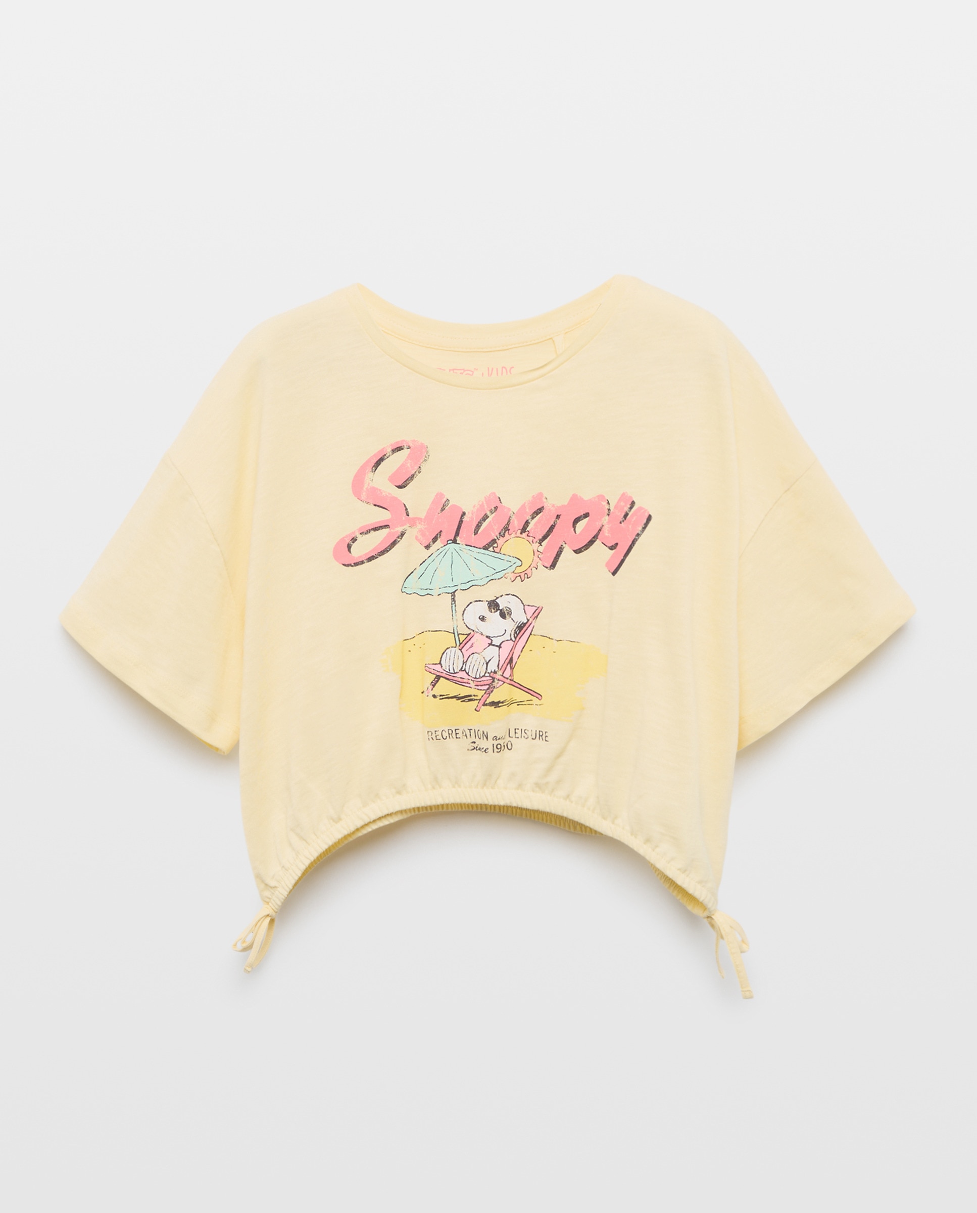 Imagem 0 de T-shirt com Estampado Snoopy e Manga Curta