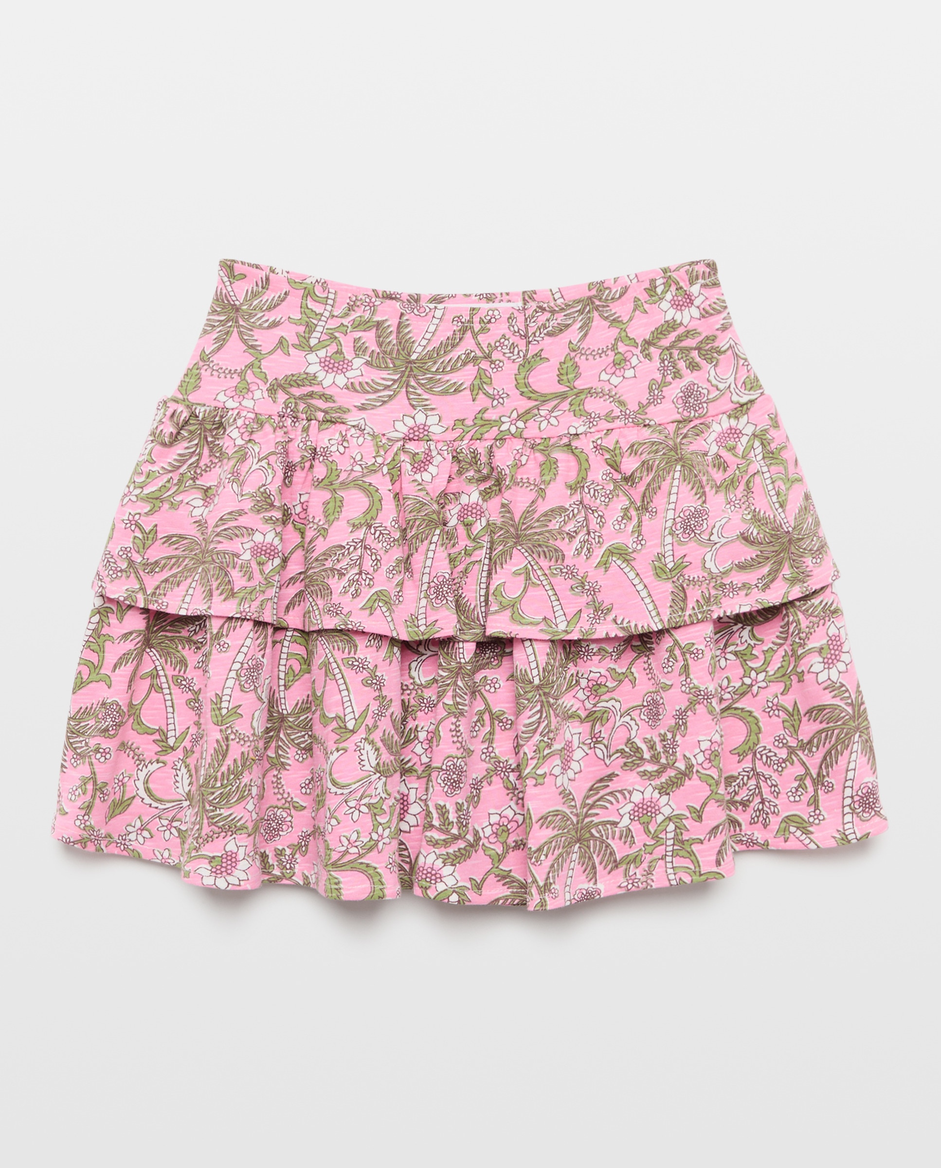 Imagem 0 de Saia Slub com Folho Duplo