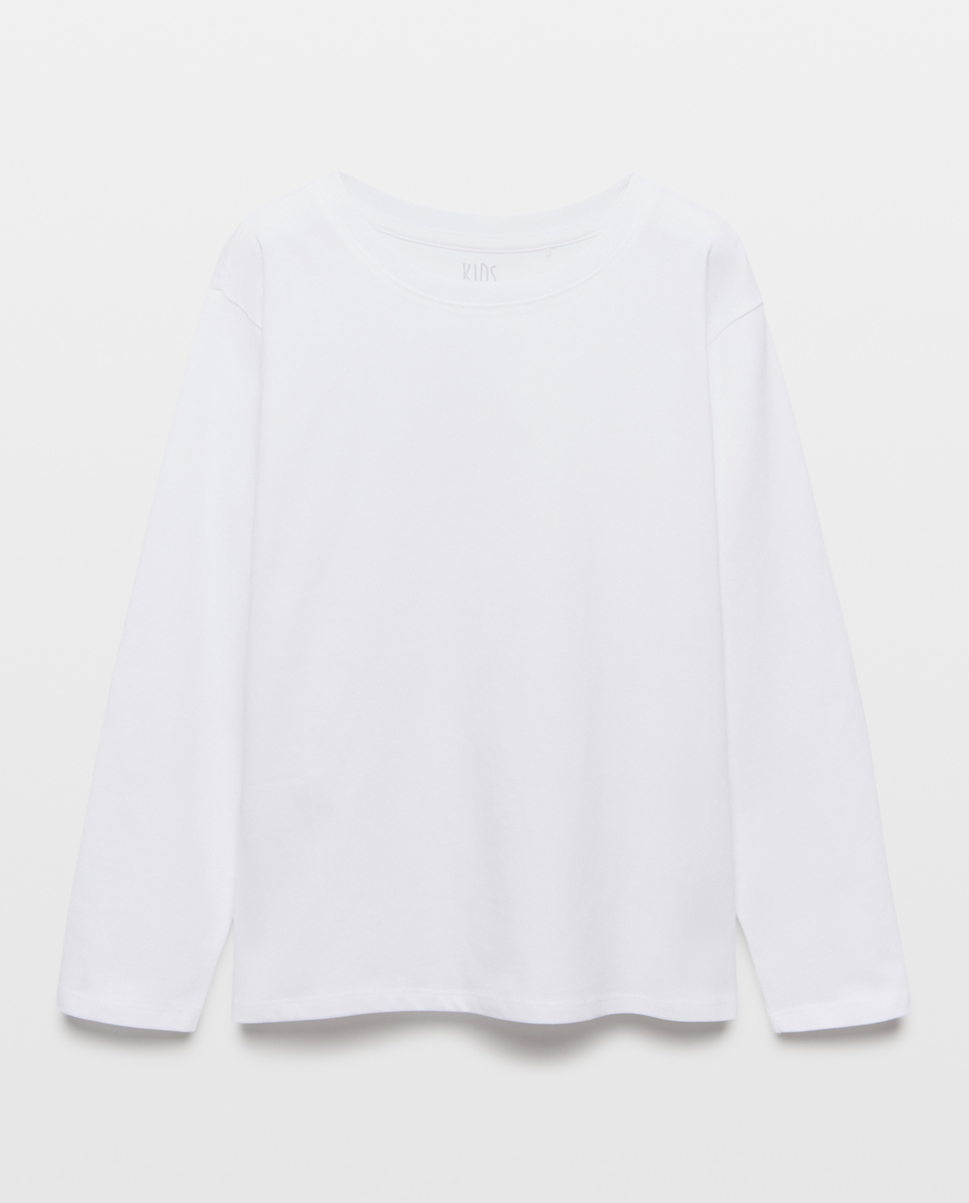 T-shirt com manga curta Branco-4