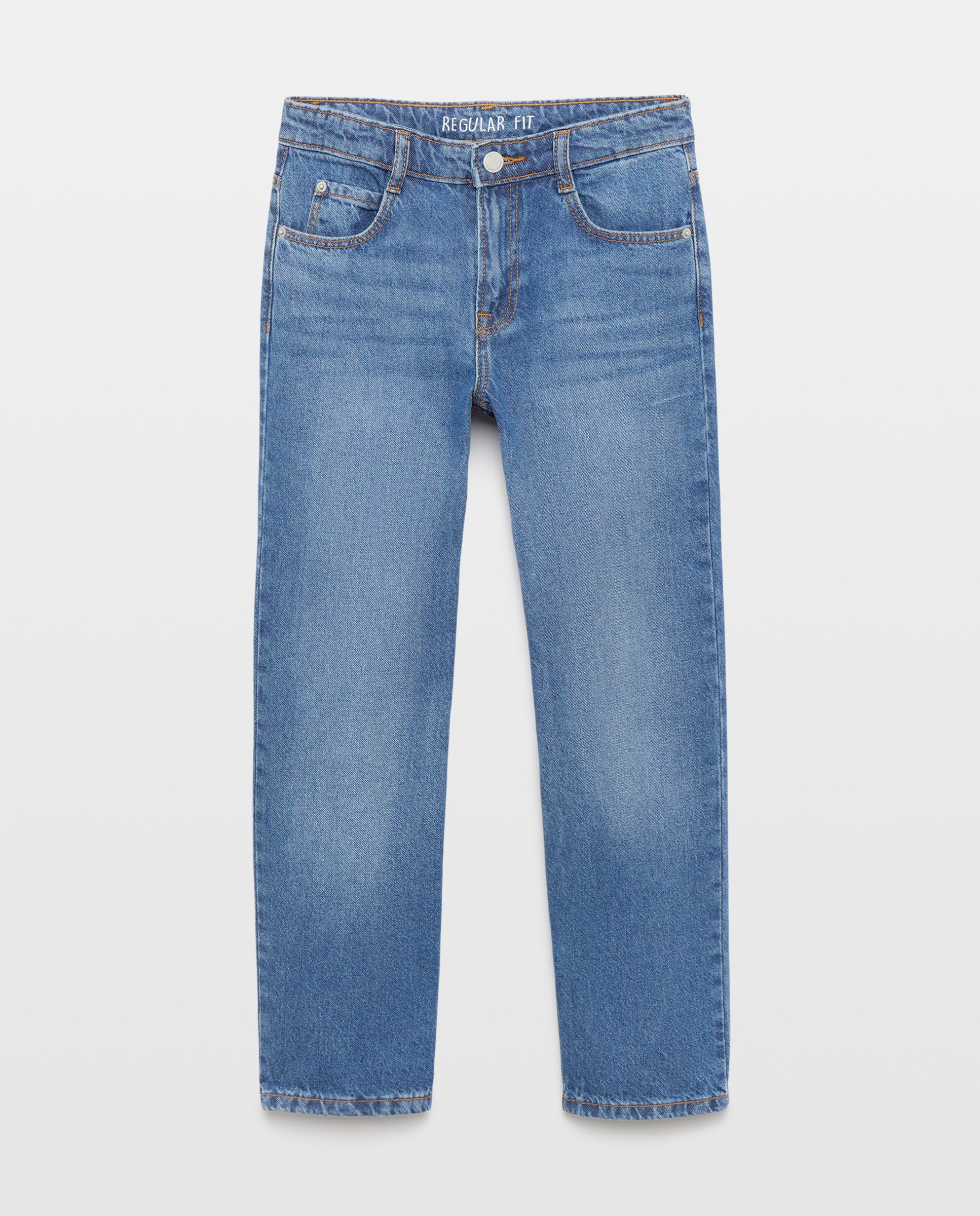 Jeans Straight Azul pálido-4