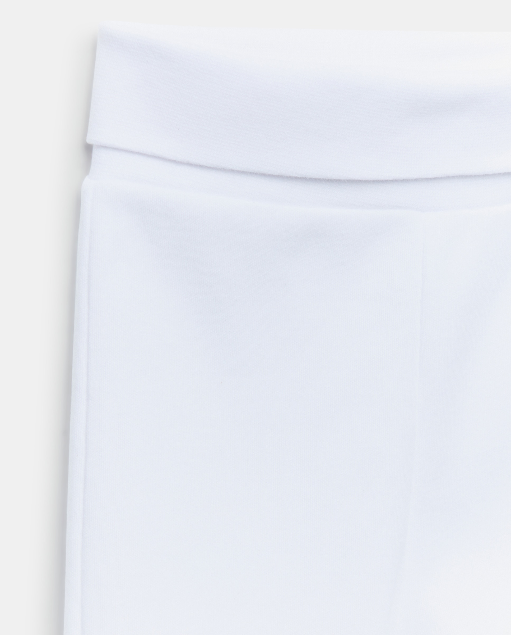 Pack de 2 Calças com Pés Lisas de Bebé Branco-3