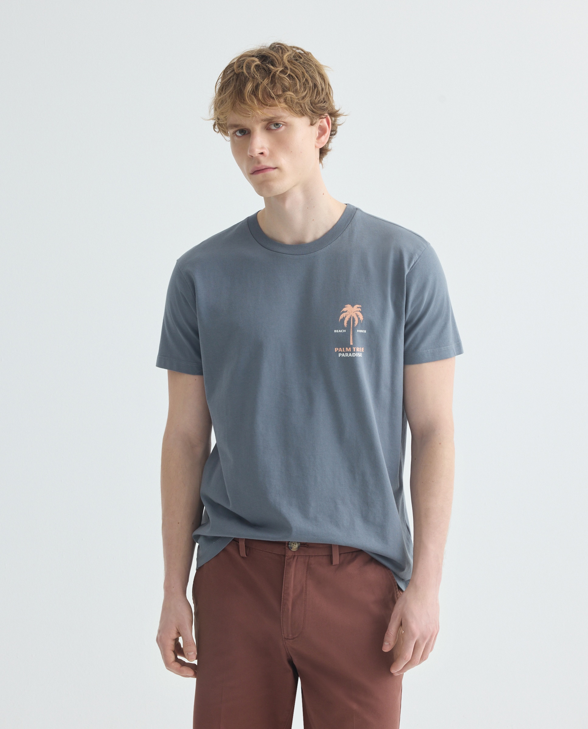 Imagen 0 de Camiseta de hombre manga corta PALM TREE PARADISE