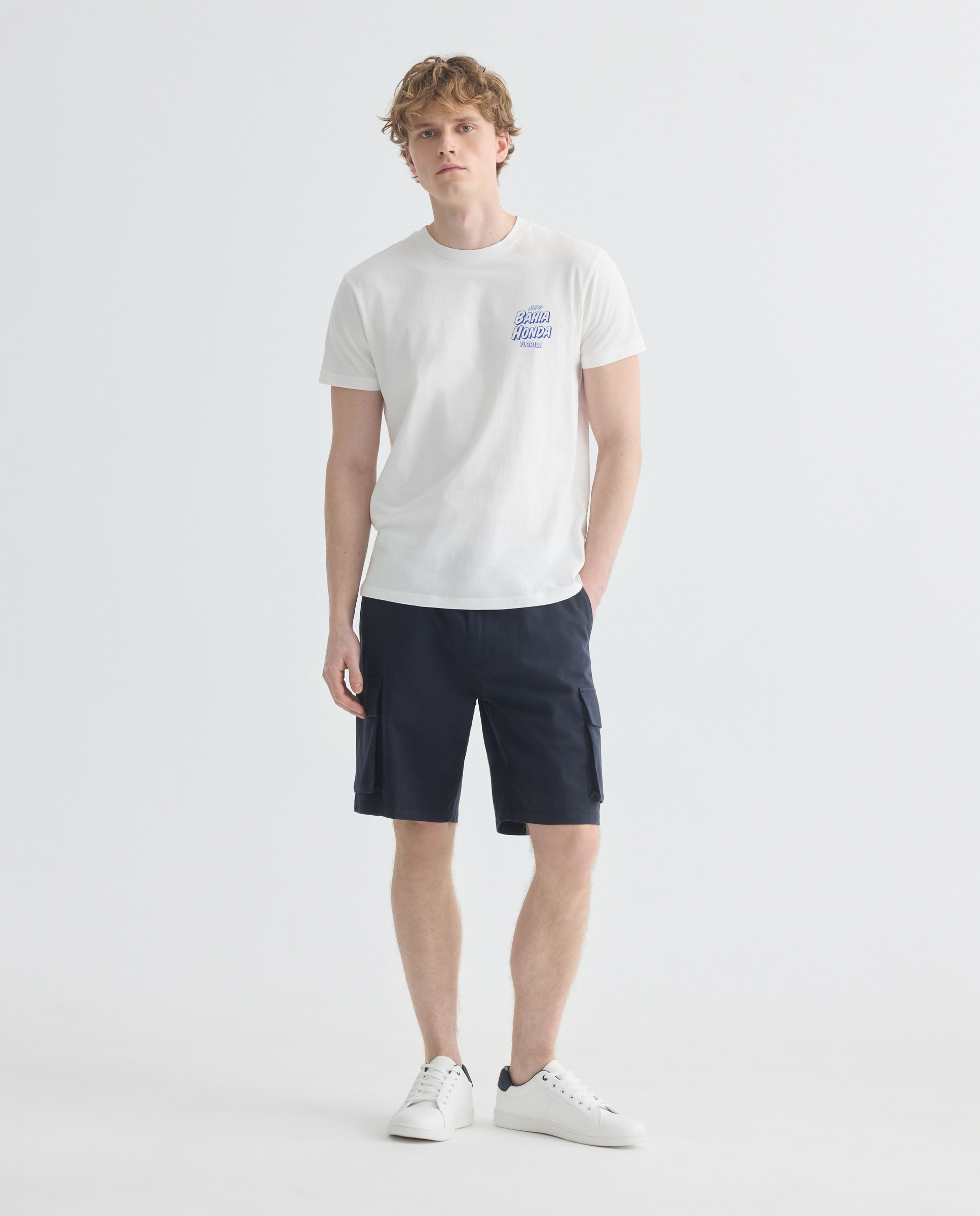 Camiseta de hombre manga corta NEW BAHIA HONDA FLORIDA 120 Crudo-2