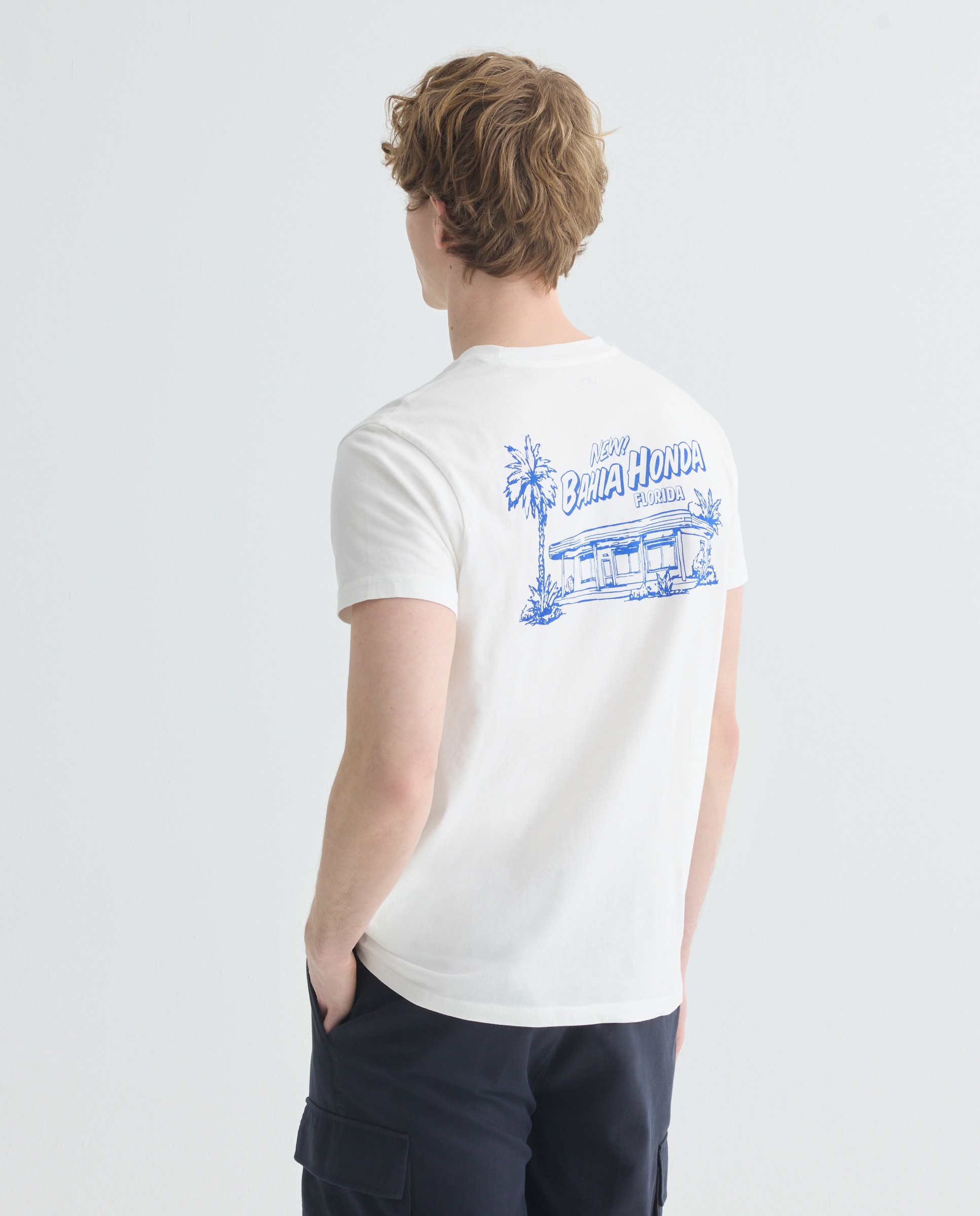 Camiseta de hombre manga corta NEW BAHIA HONDA FLORIDA 120 Crudo-3