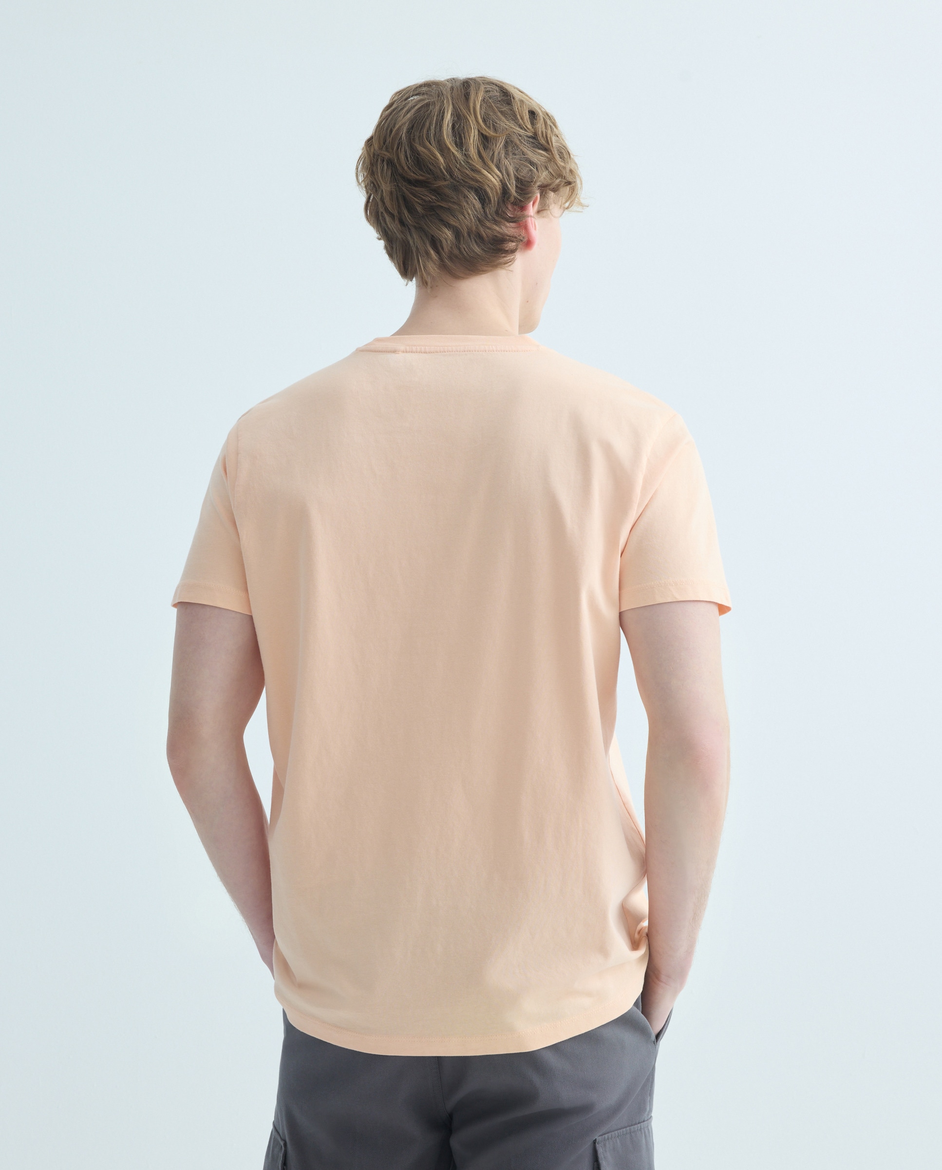 Camiseta de hombre manga corta HOMARD VIVANT 660 Naranja-3