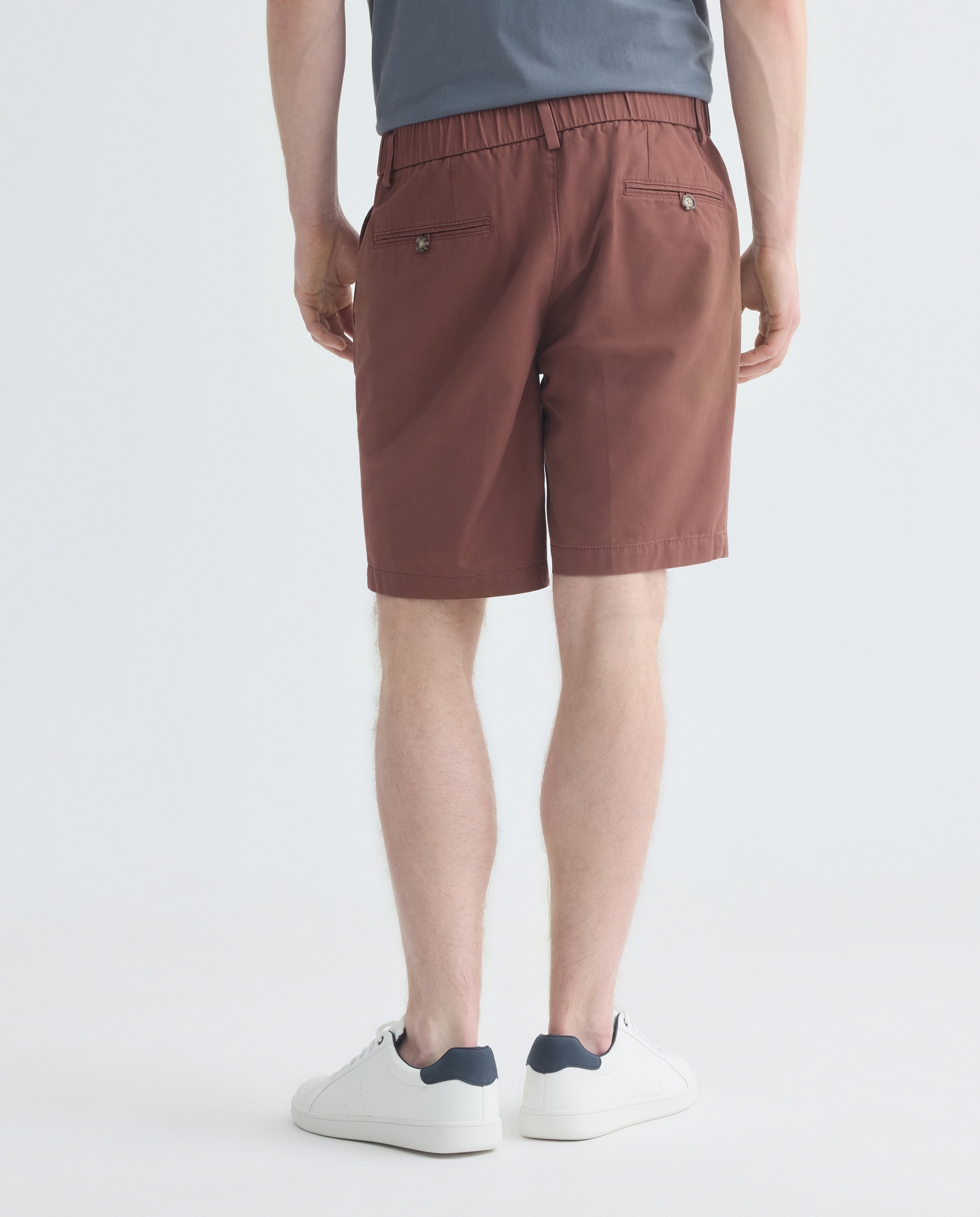 Bermuda hombre chino con goma 770 Terracota-3