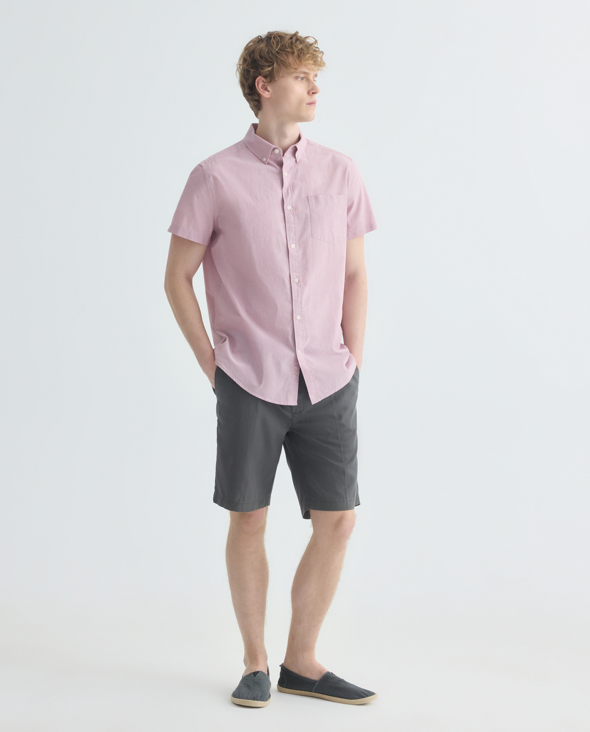 Imagen 0 de Bermuda hombre chino gomas con lino