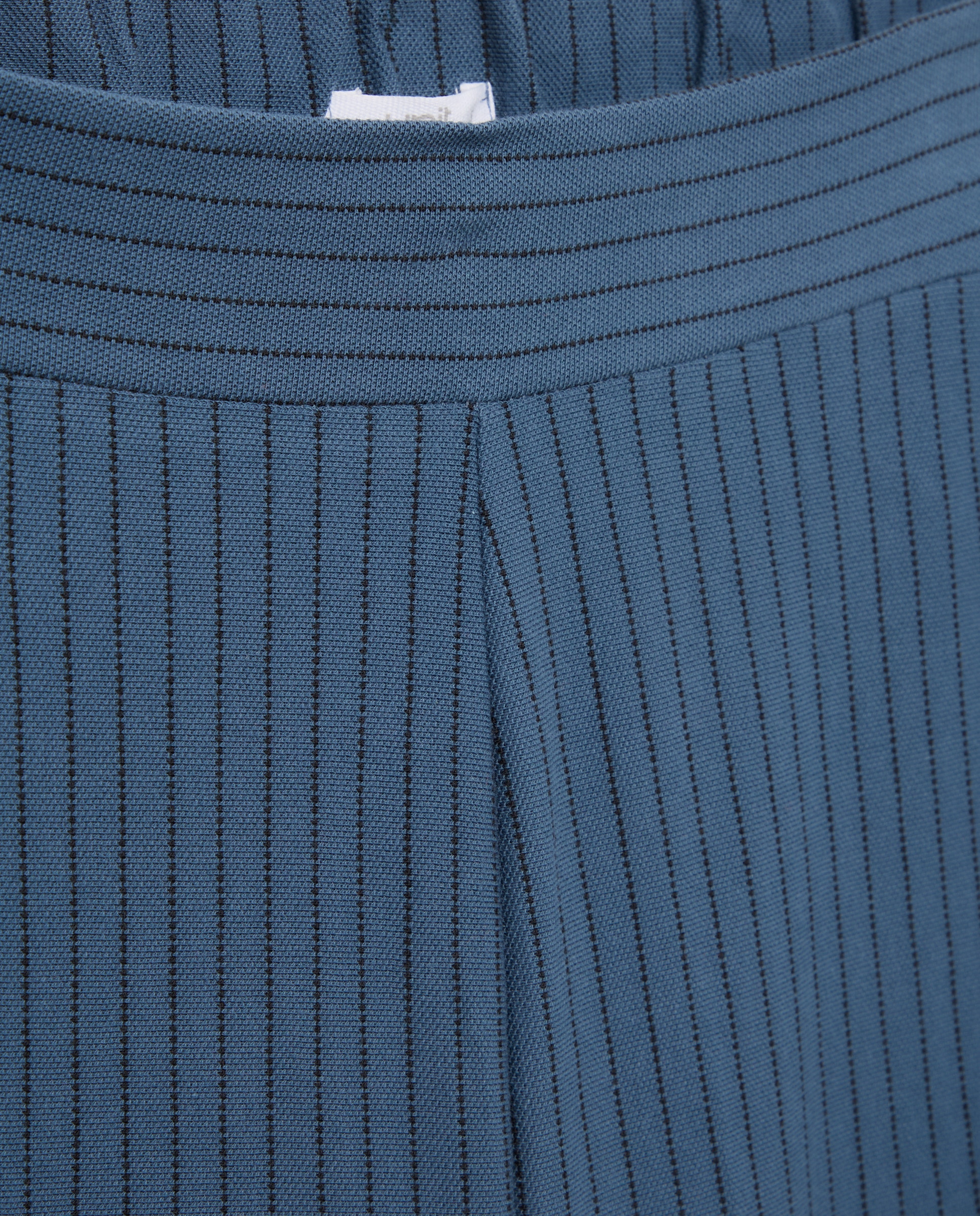 Pantalon de mujer ancho de rayas Azul-5