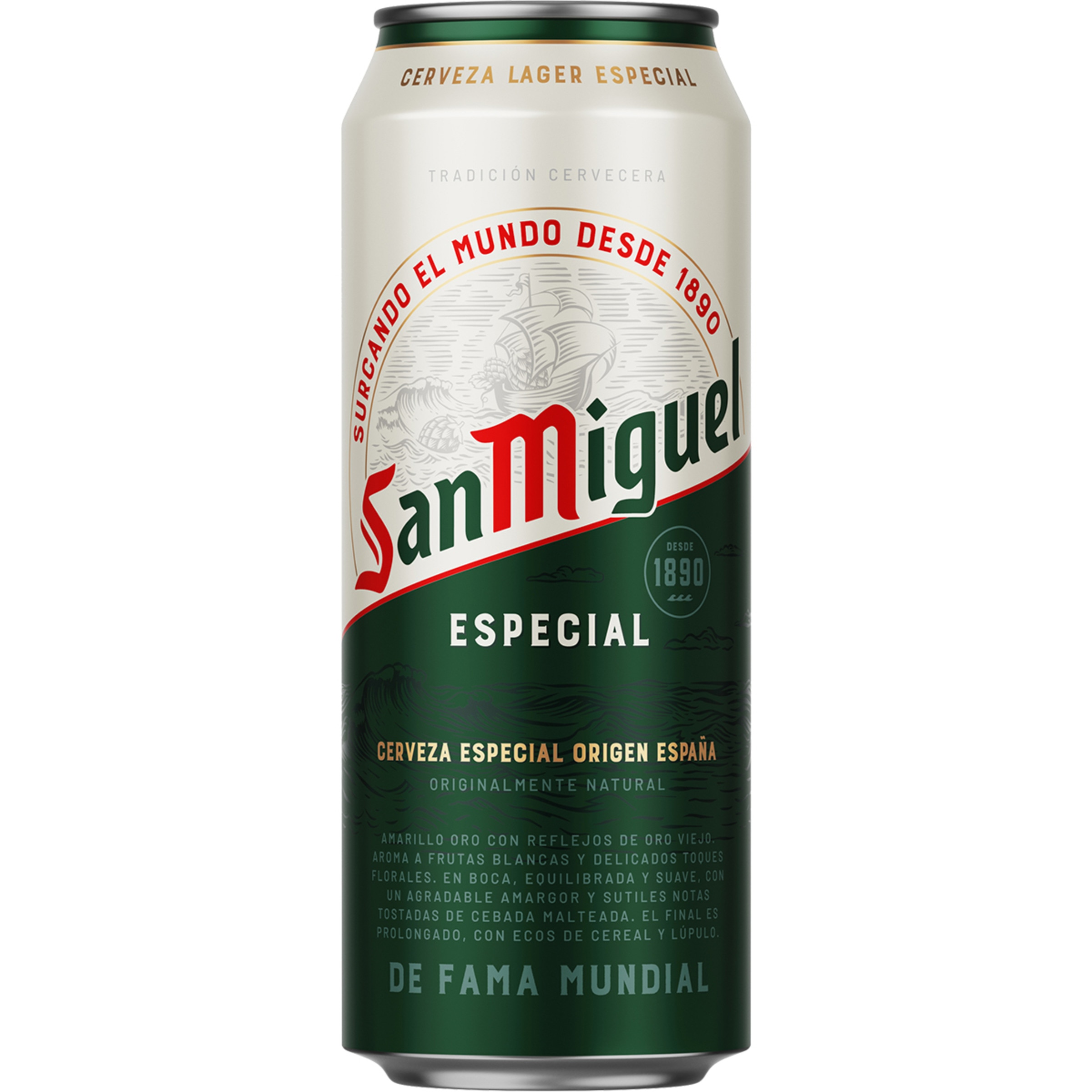 cerveza rubia especial lata 50 cl
