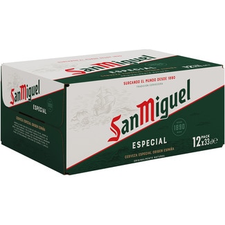 cerveza rubia especial pack 12 latas 33 cl - San Miguel