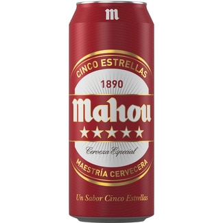 cerveza rubia especial lata 50 cl - Mahou 5 Estrellas