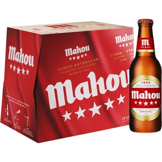 cerveza rubia especial pack 12 botellas 25 cl - Mahou 5 Estrellas