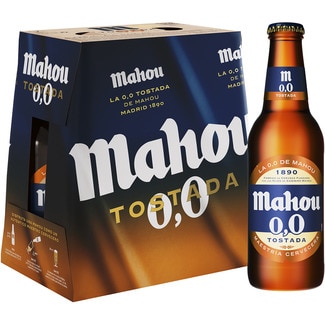 cerveza tostada sin alcohol pack 6 botellas 25 cl - Mahou 0,0