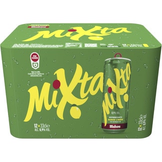 cerveza rubia sabor limón pack 12 latas 33 cl - Mixta Shandy Mahou