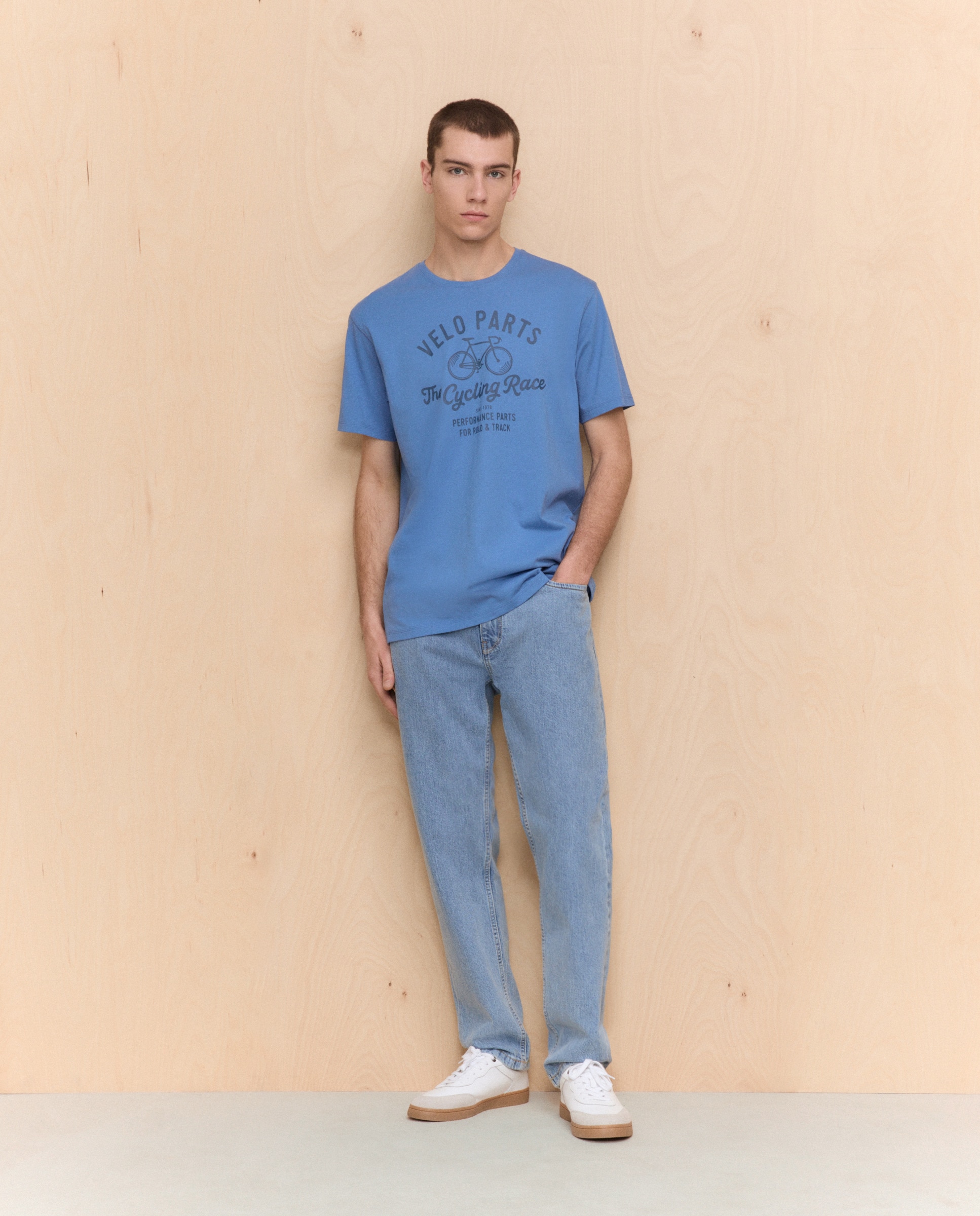 T-shirt com manga curta 440 Azulão-2