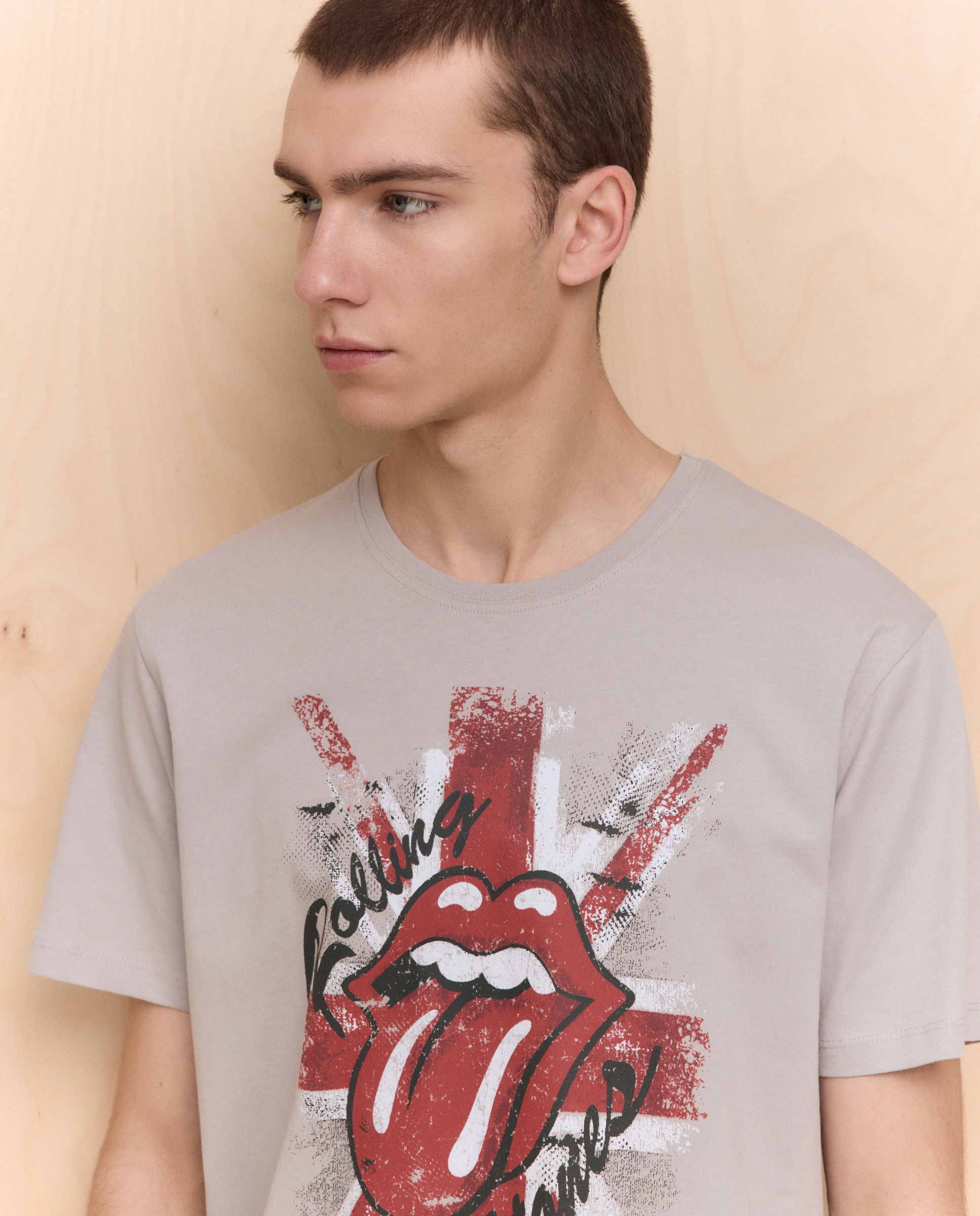 T-shirt de Manga Curta Rolling Stones 850 Pedra-4