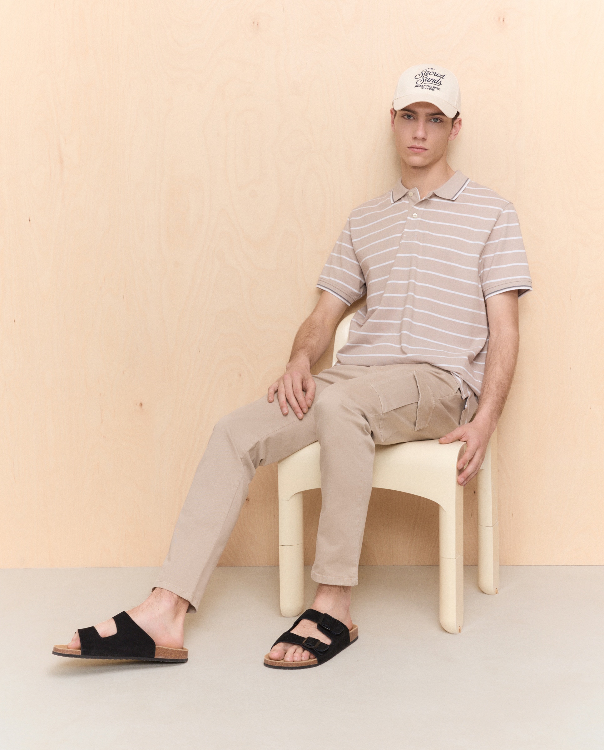 Polo com Manga Curta Pedra-2