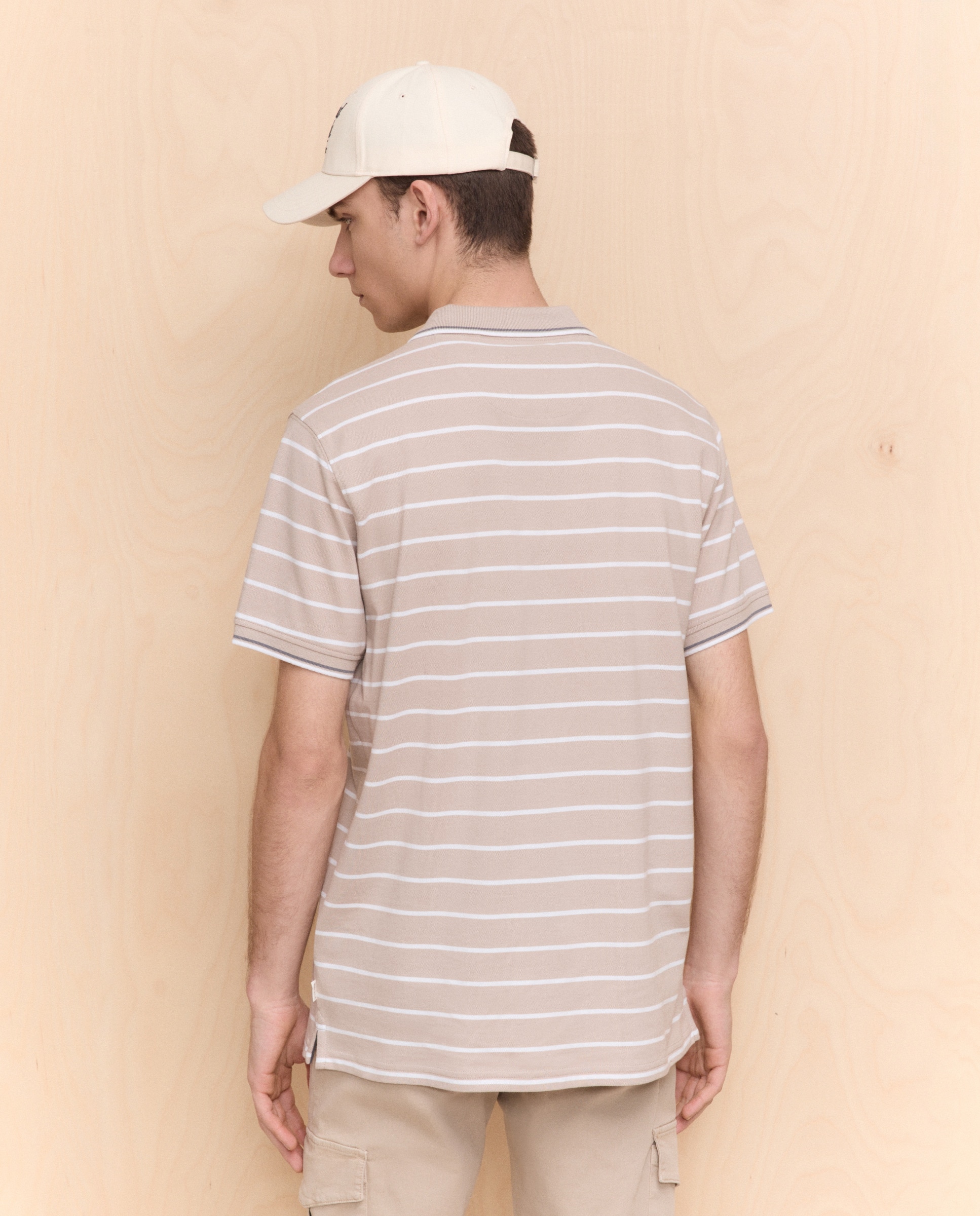 Polo com Manga Curta Pedra-3