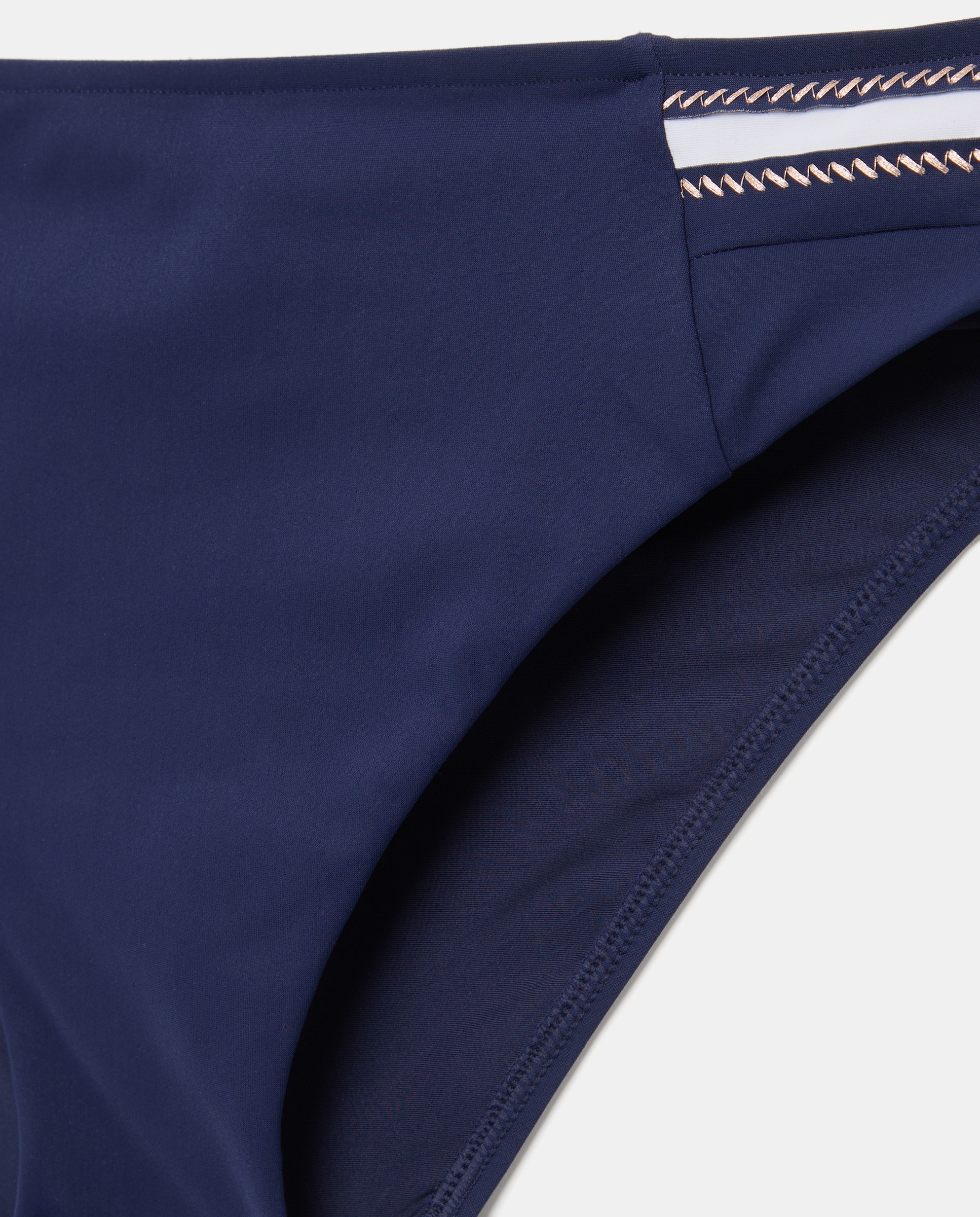 Cueca de Biquíni Normal que se Ajusta Bem. Licra de Alta Qualidade e Elástico Azul-marinho-2
