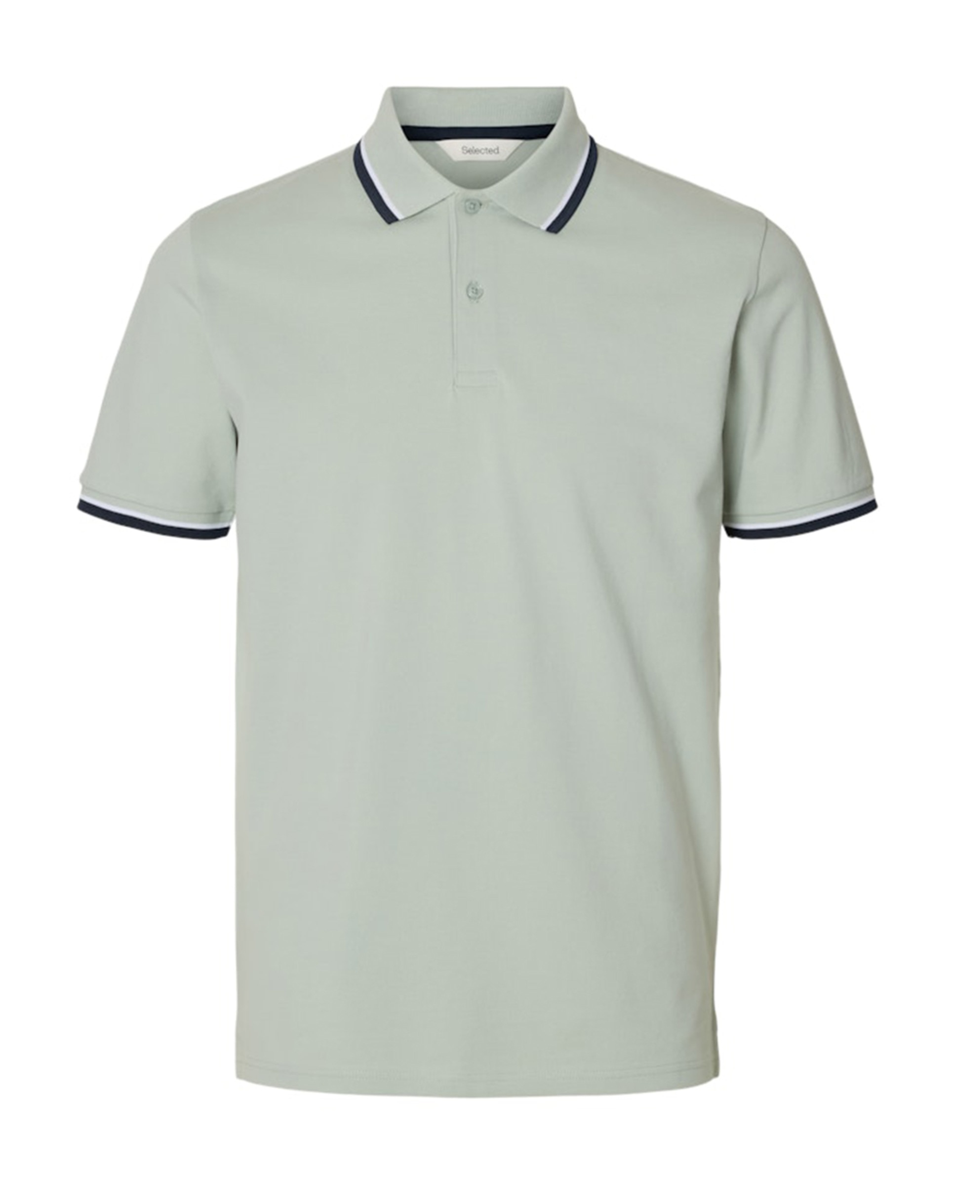 Polo de hombre manga corta - Selected - Verde Agua Verde Agua-4