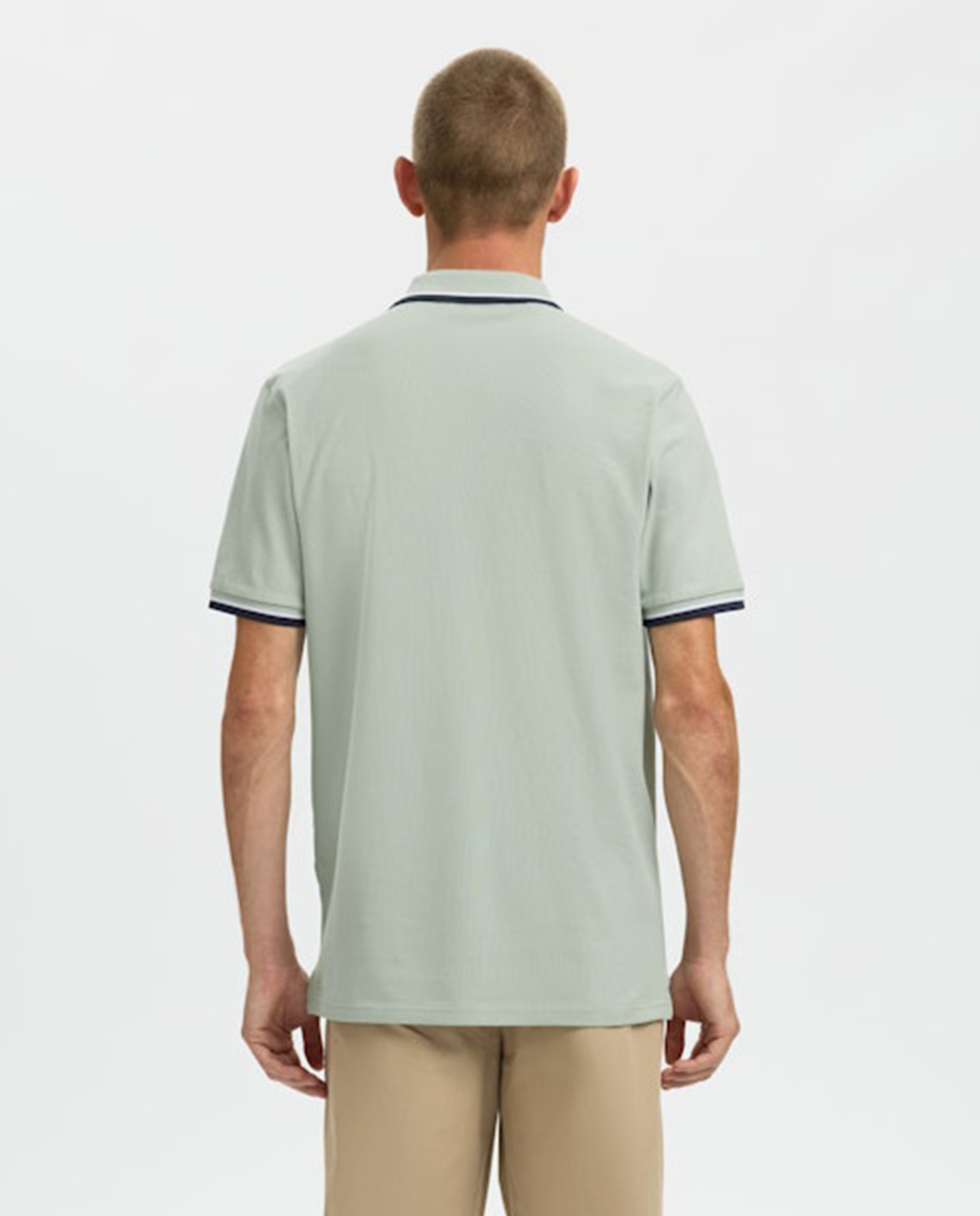 Polo de hombre manga corta - Selected - Verde Agua Verde Agua-2