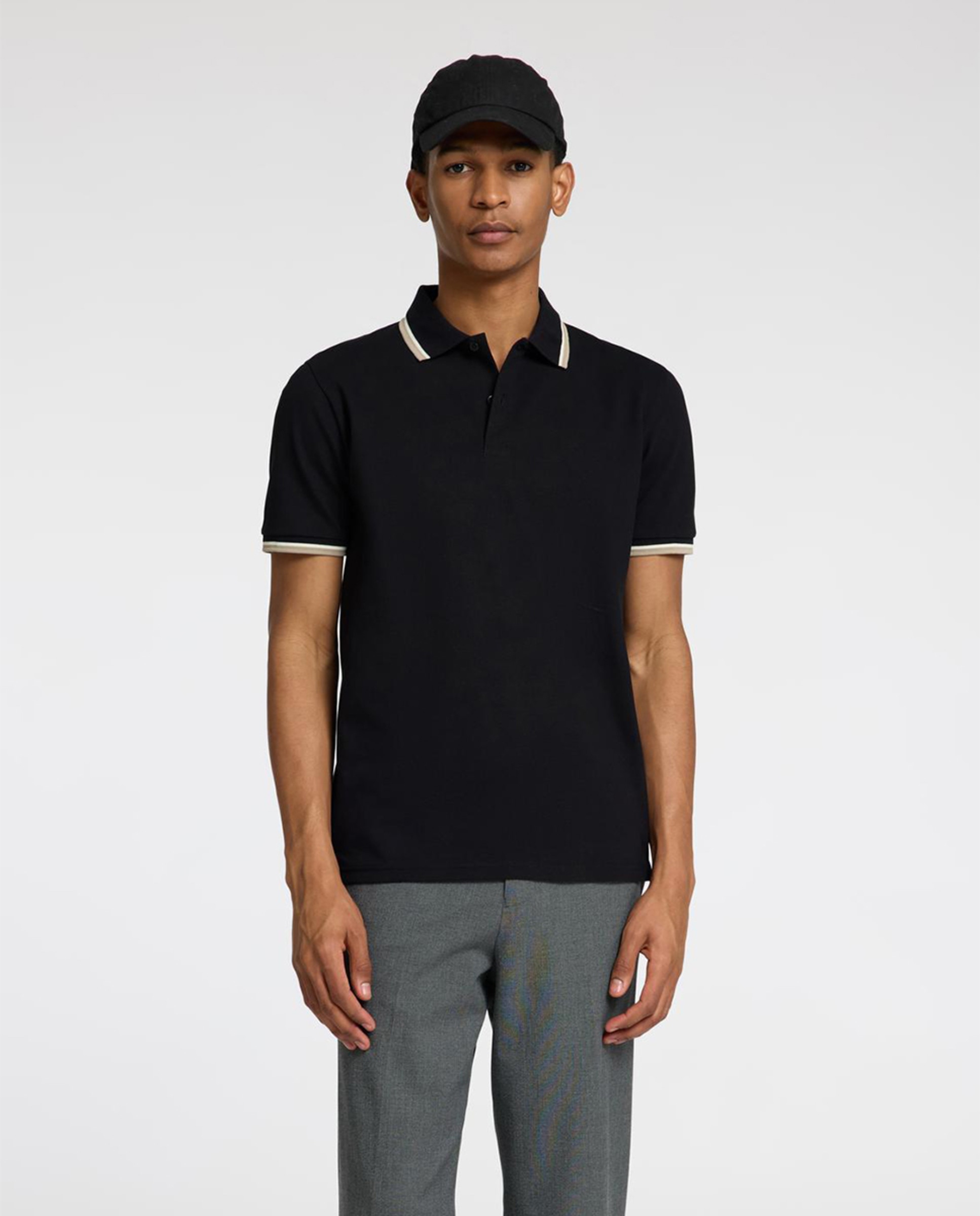 Polo de hombre manga corta - Selected - Azul marino Azul marino-1