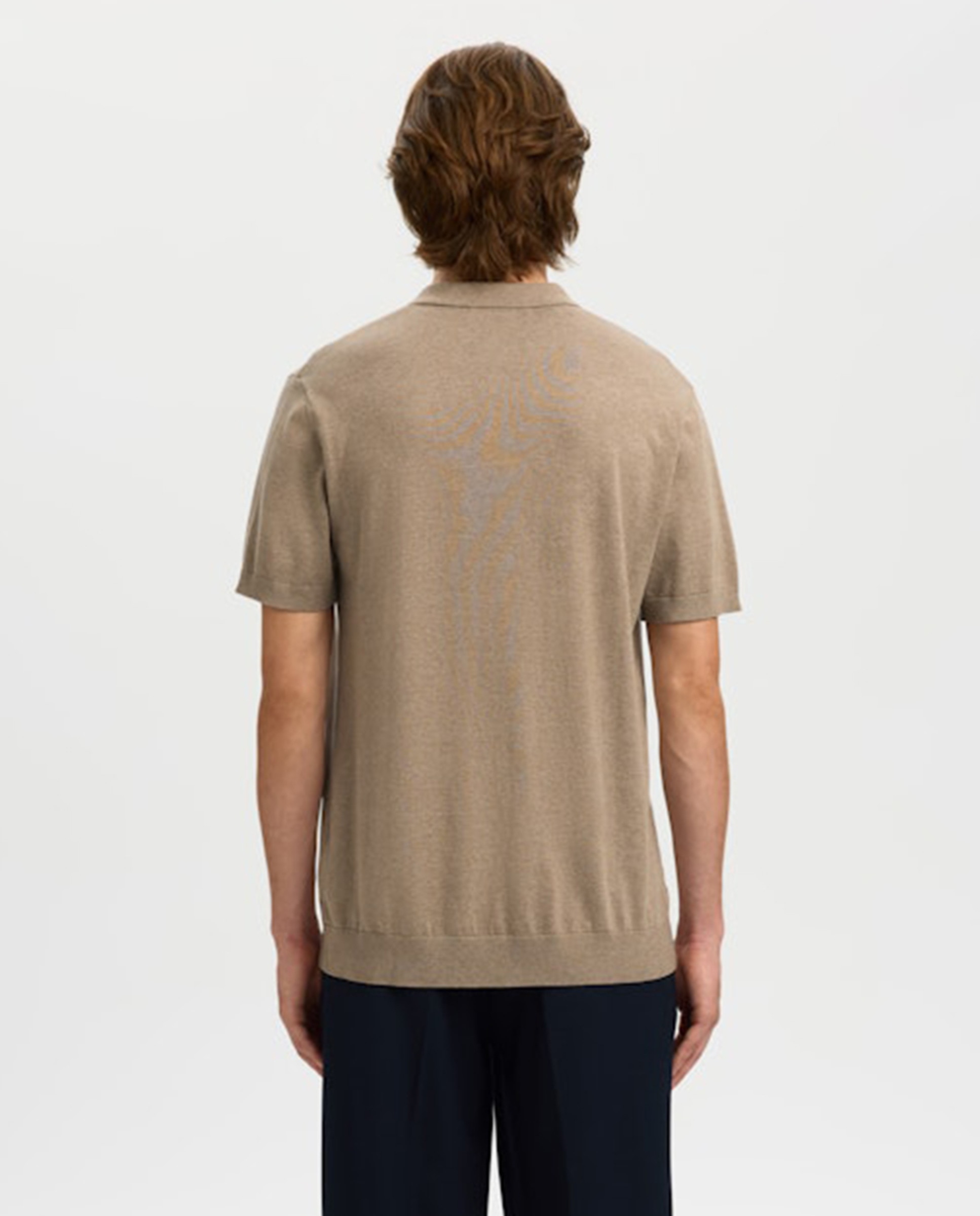 Polo de Malha Bege-2