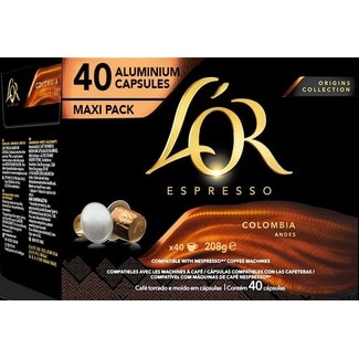 Café Colombia embalagem 40 cápsulas - L'or