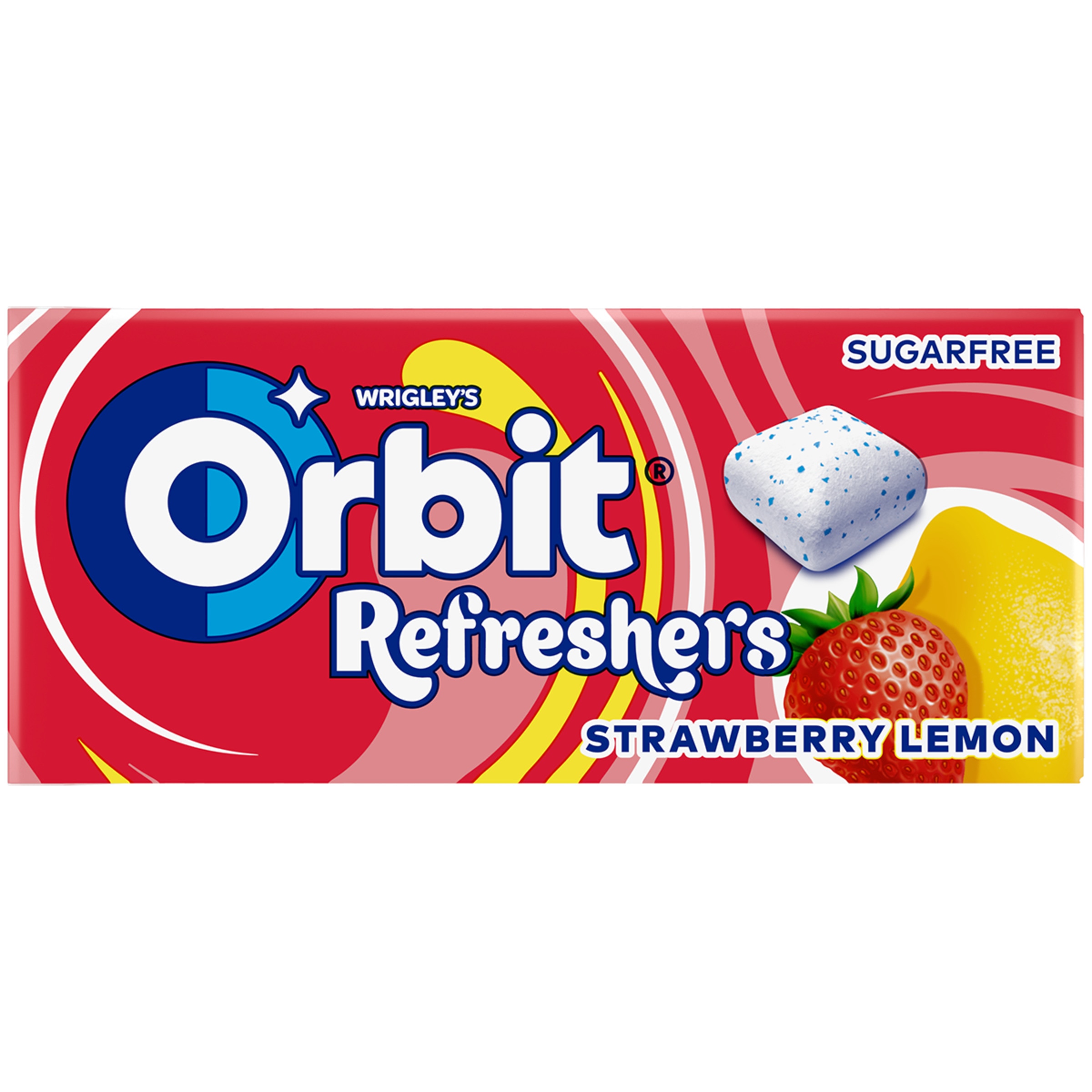Pastilha Elástica Refresh Morango embalagem 15,6 g
