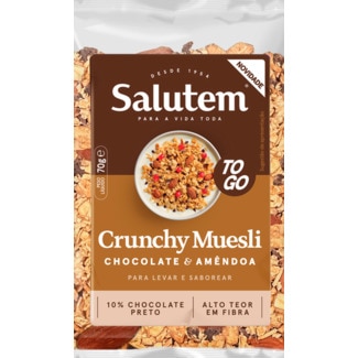 Muesli de Amêndoa Crunch e Chocolate embalagem 70 g - Salutem
