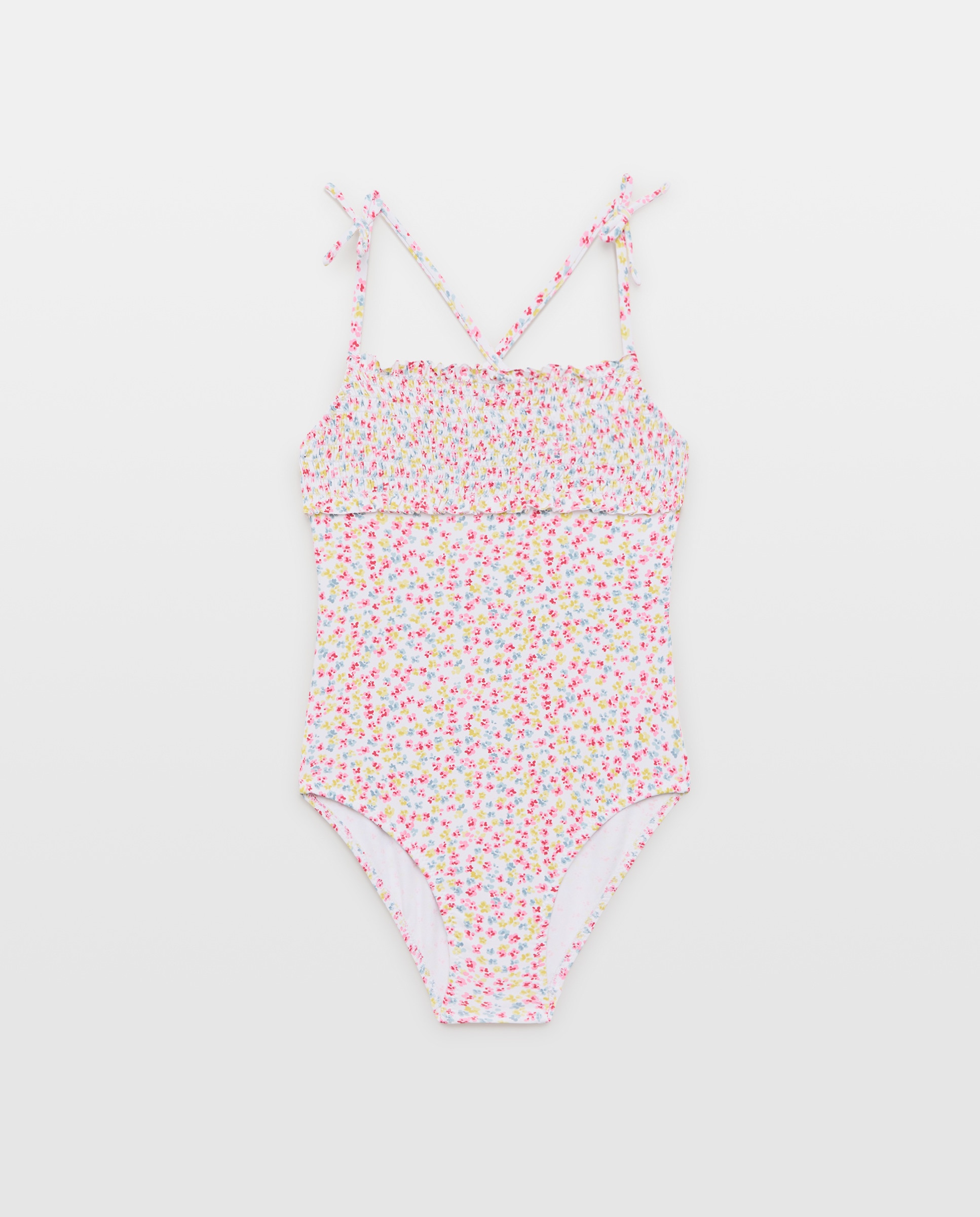 Imagen 0 de Bañador niña smock y lazos flores